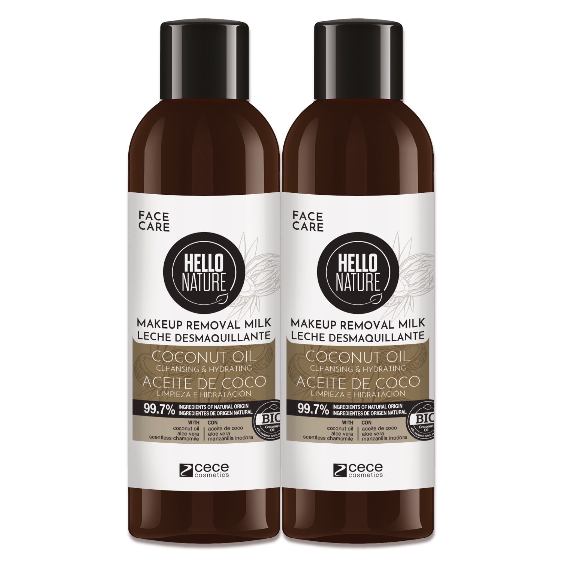 Hello Nature  Make-up-Entferner Reinigungsmilch Cocos Removal Cleansing