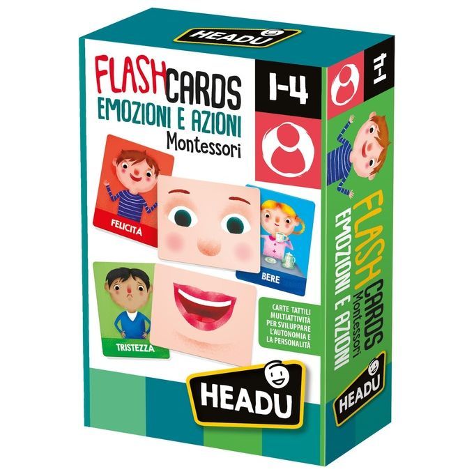 Headu Flashcards Montessori Emozioni e Azioni