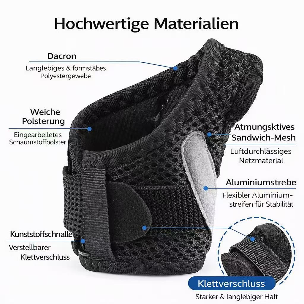 Daumen & Handgelenkbandage mit Aluschiene, verstellbar mit Klett, für Alltag & Sport