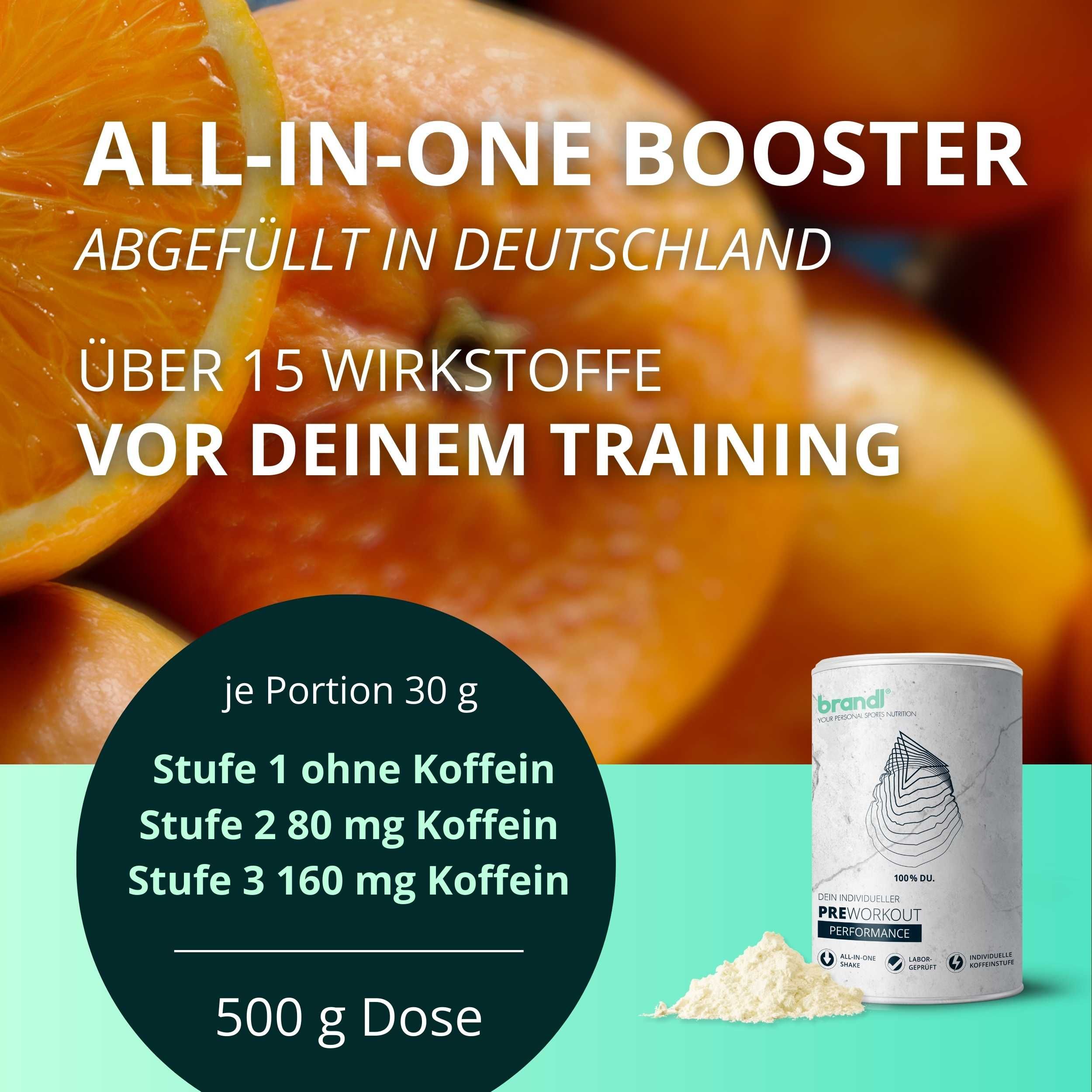 brandl® Pre-Workout Booster 2.0  | Stufe 3