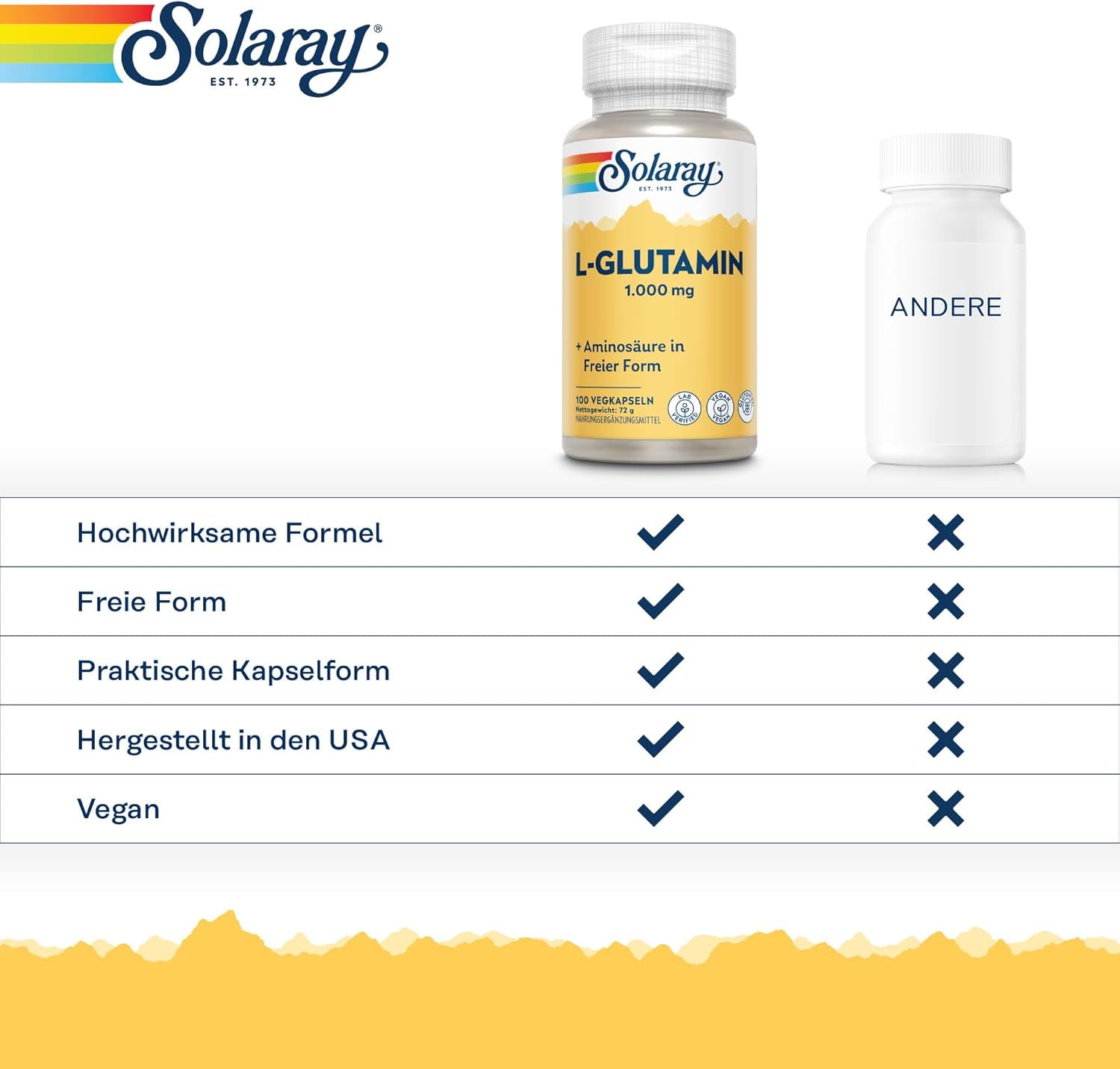 Solaray L-Glutamin Kapseln