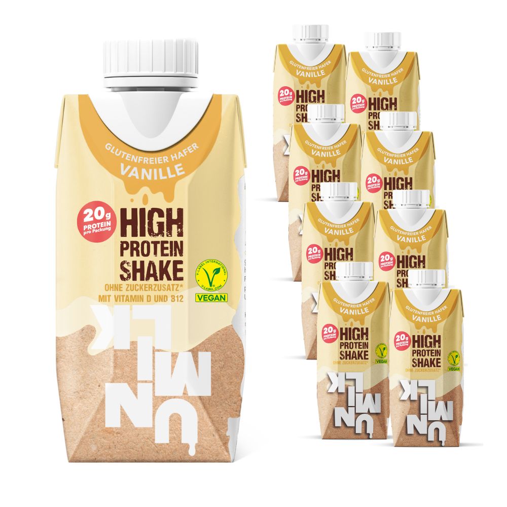UNMILK High Protein Shake Vanille 8x330 ml Shop Apotheke
