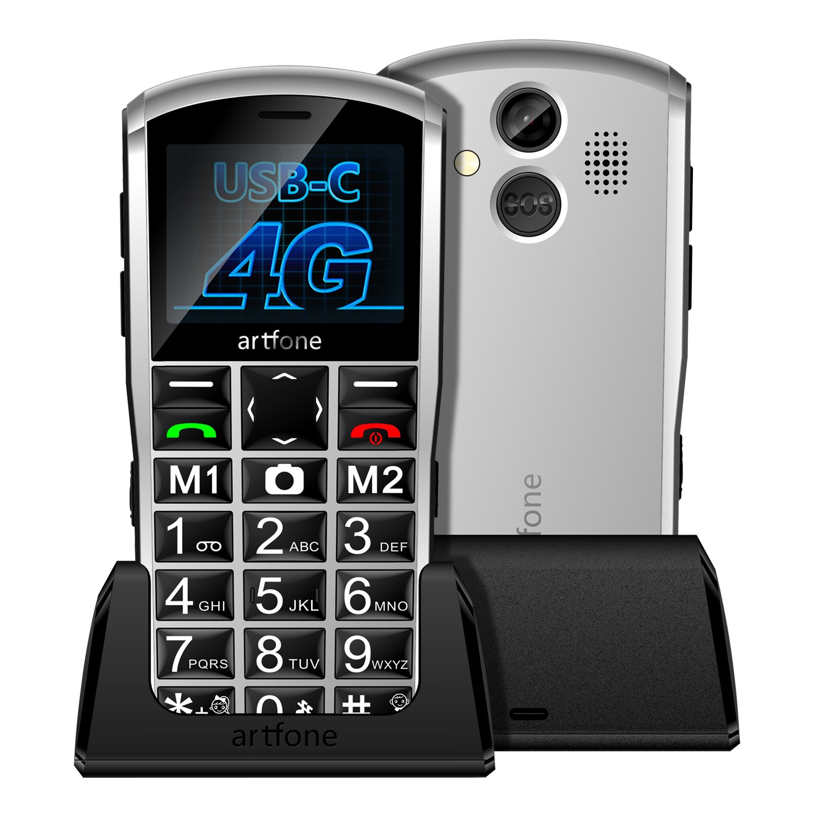 artfone Mobiltelefon A400 mit Notruftaste | Dual SIM