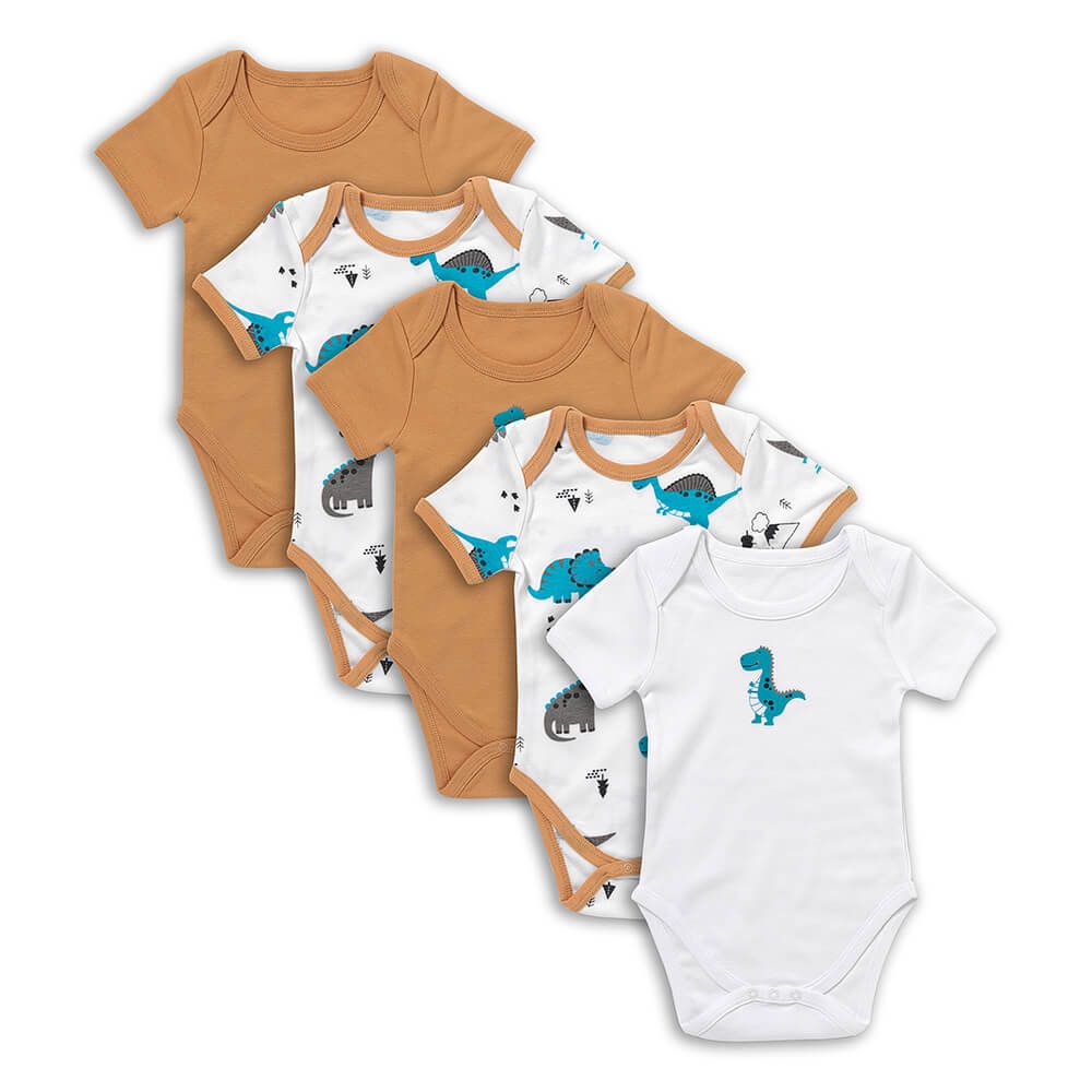 schlummersack Baby Body Kurzarm aus 100% Bio-Baumwolle Größe 92 Jurassic