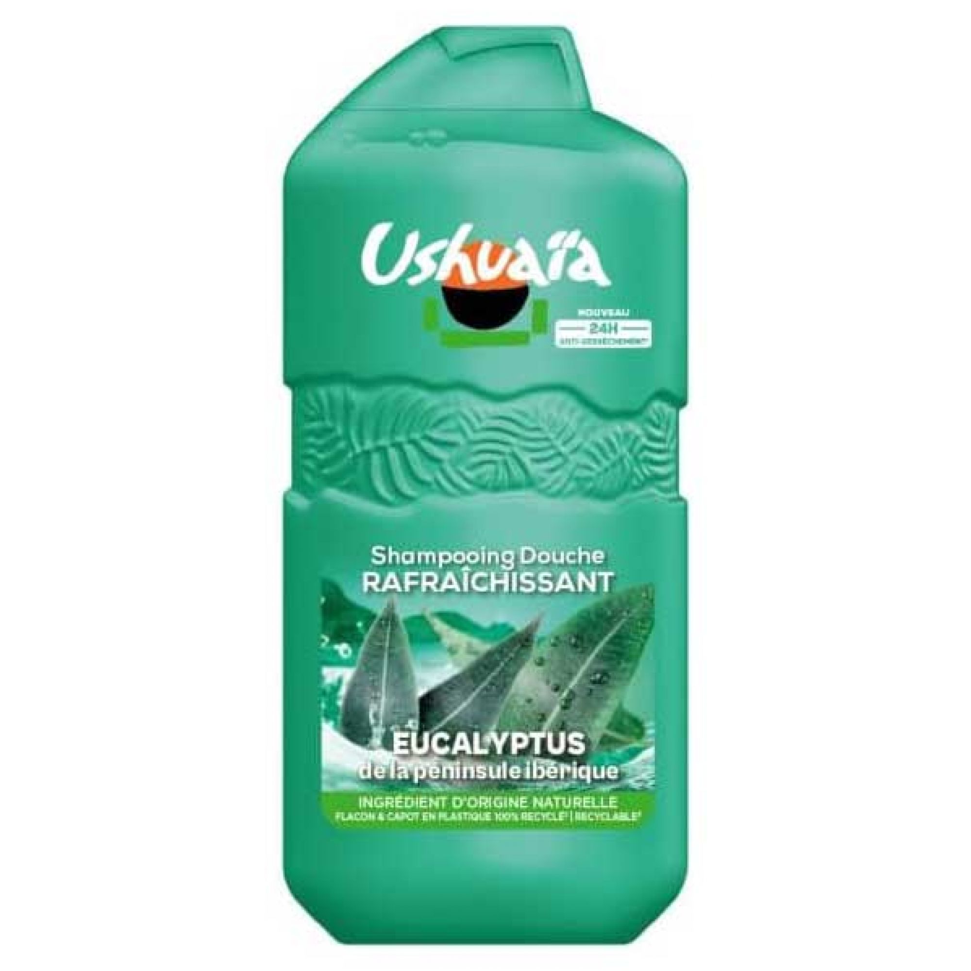 Ushuaïa Shampoo Dusche Erfrischend Eukalyptus 2 7,5x4x16,34 cm