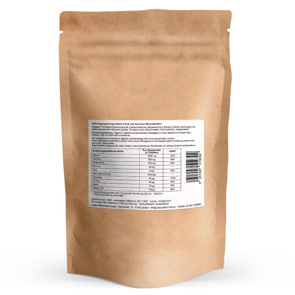 vitalundfitmit100® Basentabletten