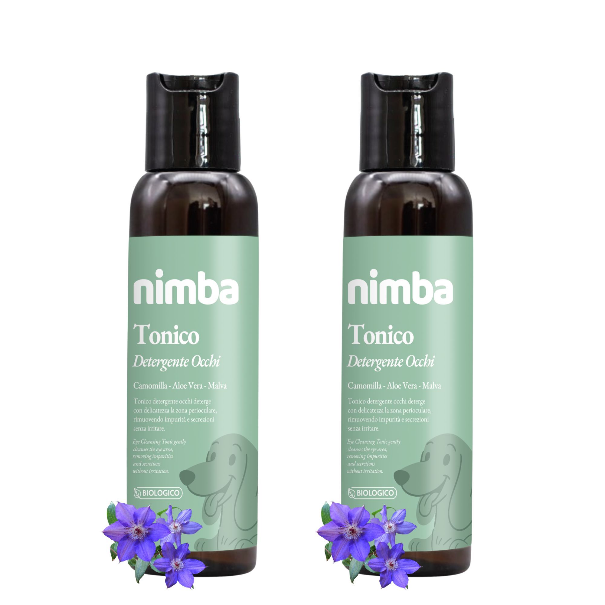 Nimba Tonico Detergente Occhi 100 ml - Confezione Doppia (x2)