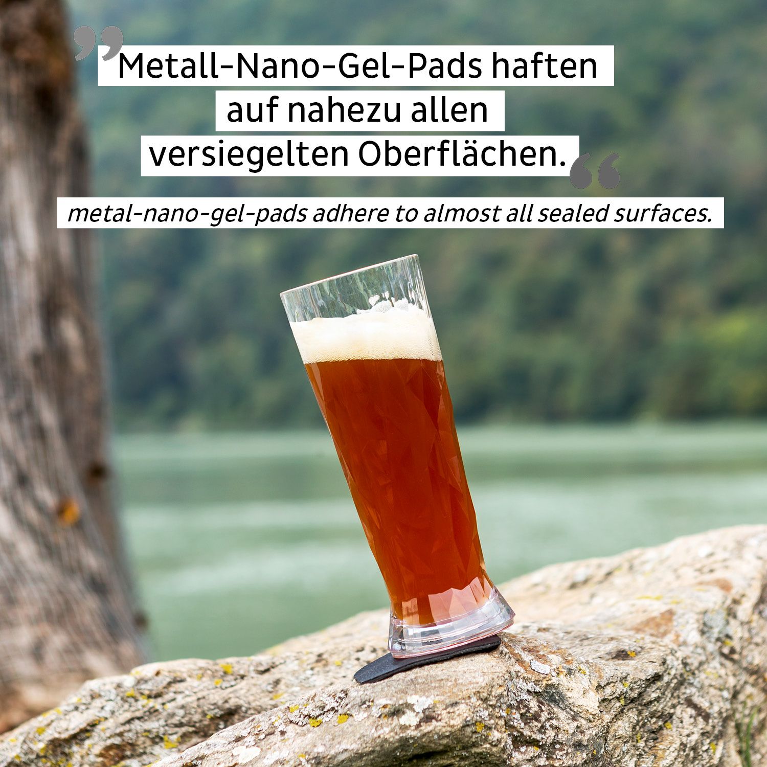 Silwy Magnet-Kunststoffgläser BIER (2er Set) Hightech