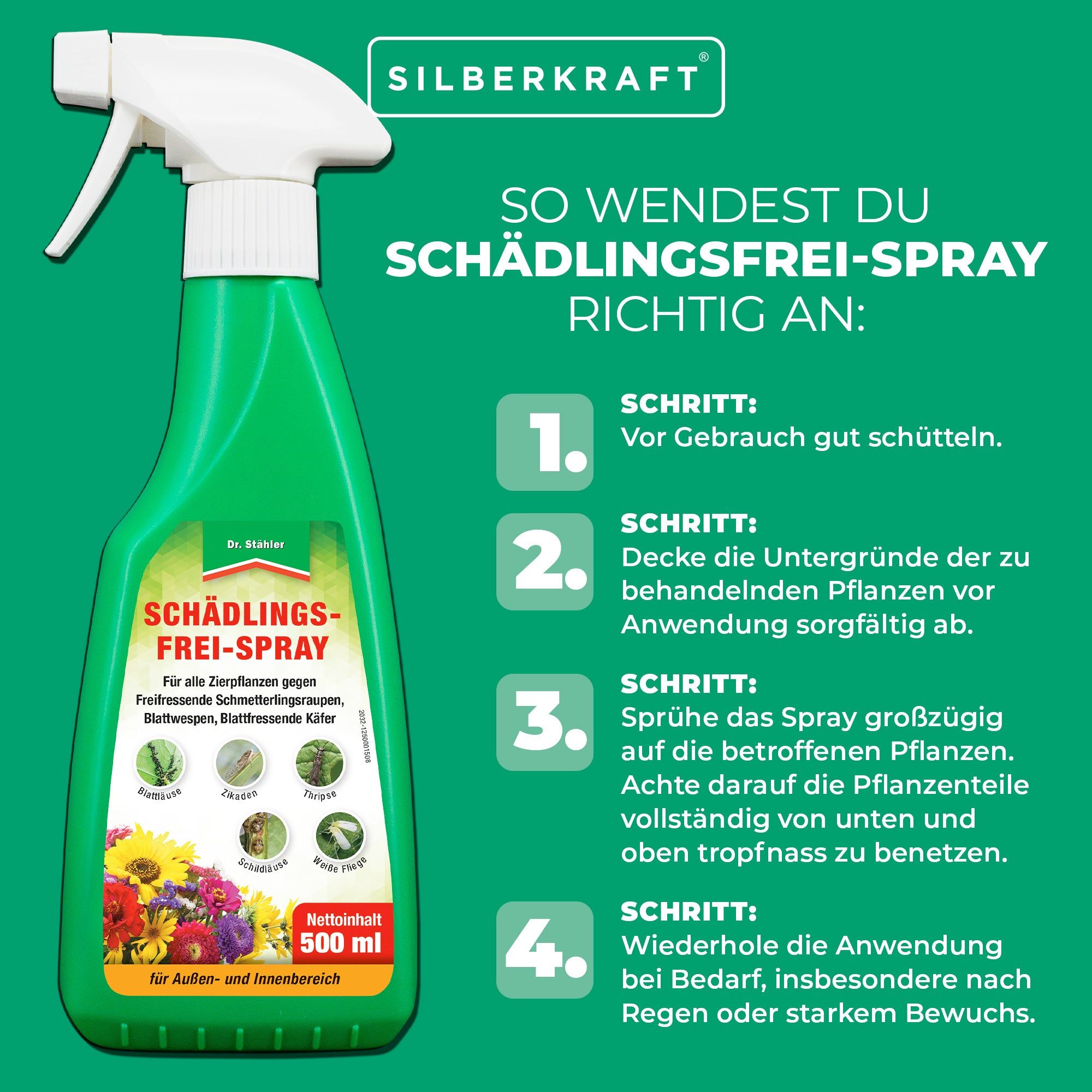 Silberkraft Schädlingsfrei-Spray 500 ml