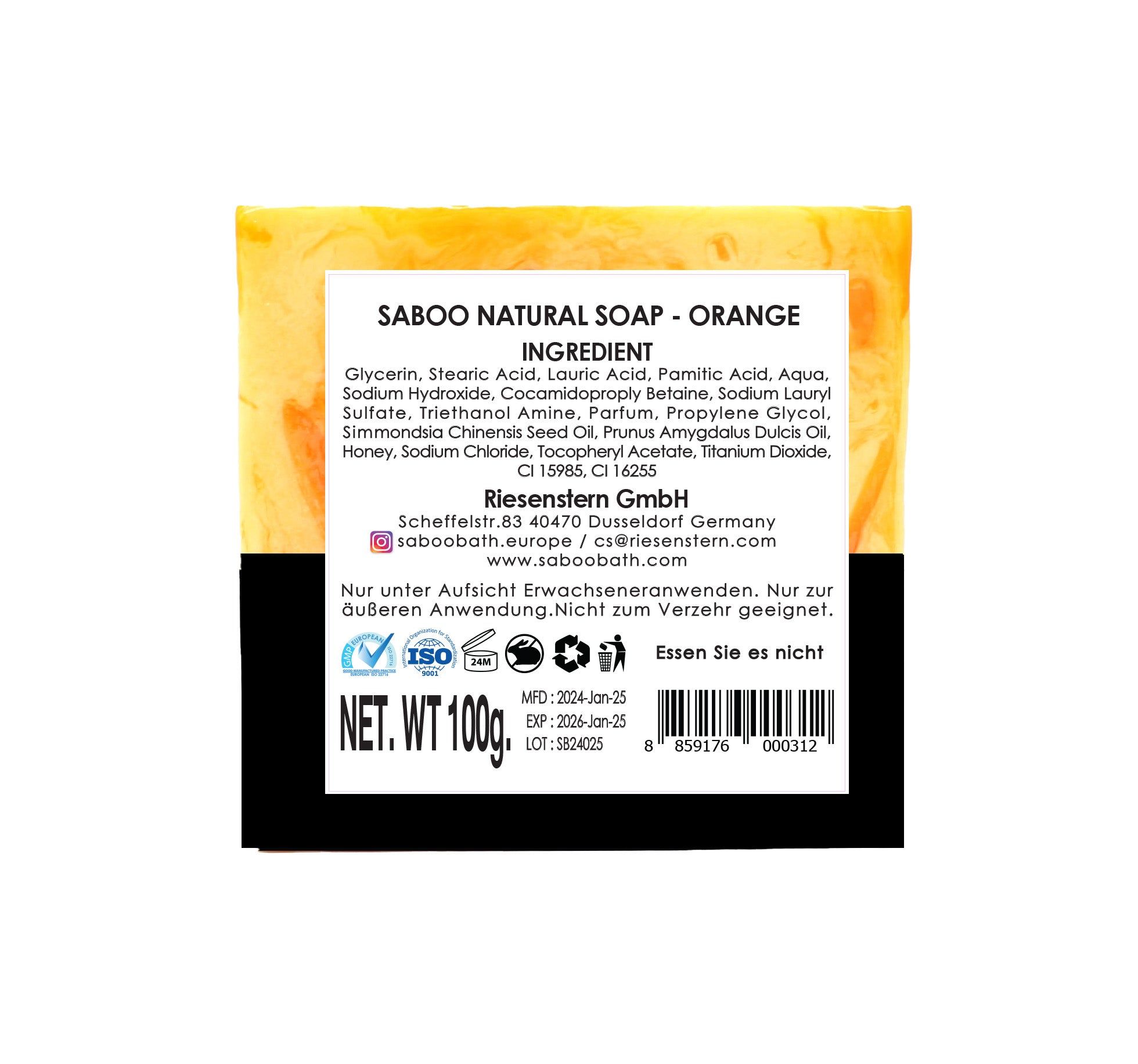 Saboo Naturseife MP – Orange