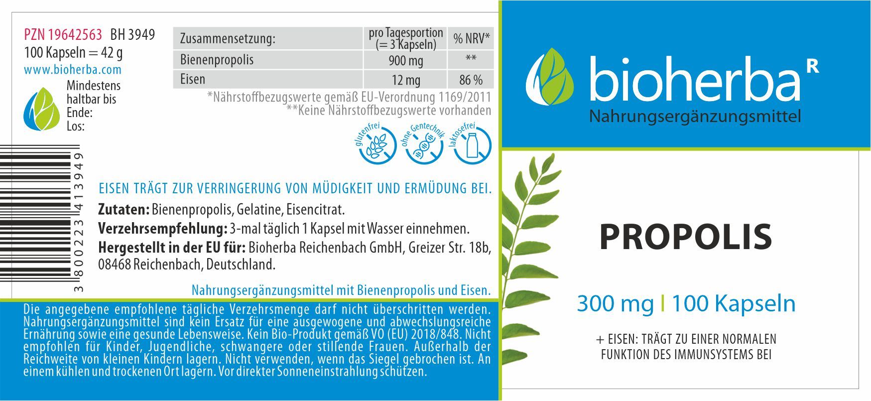 Bioherba Propolis Kapseln