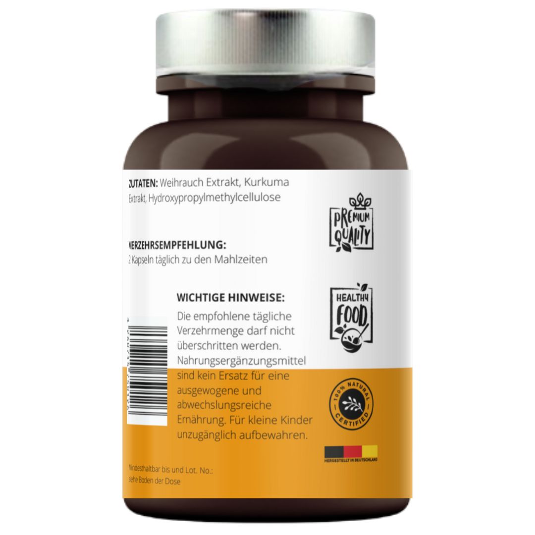 Kurkumaextrakt und Weihrauchpulver Kapseln VitaminFuchs