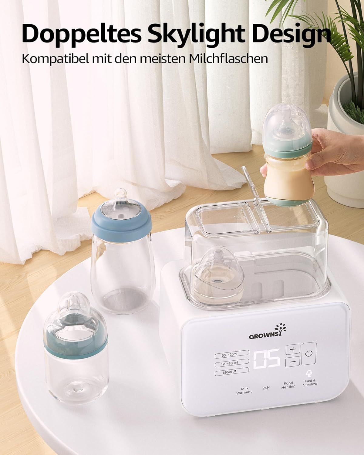 Grownsy Flaschenwärmer baby 9-in-1