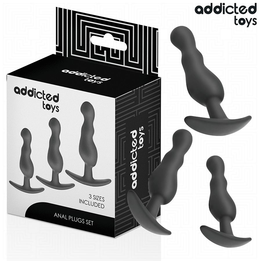 Addicted Toys - Kurviger Analplug aus Silikon Set