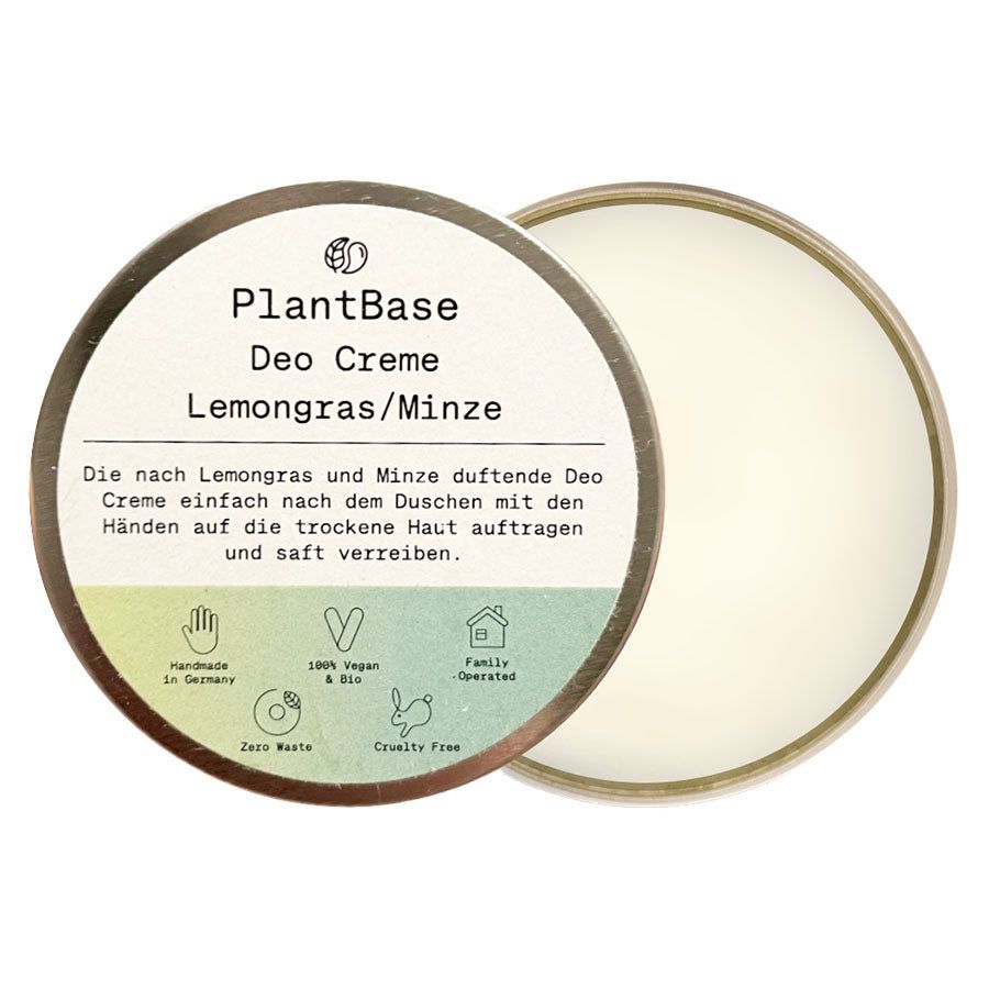 PlantBase Deo Creme Lemongrass/ Minze Bio