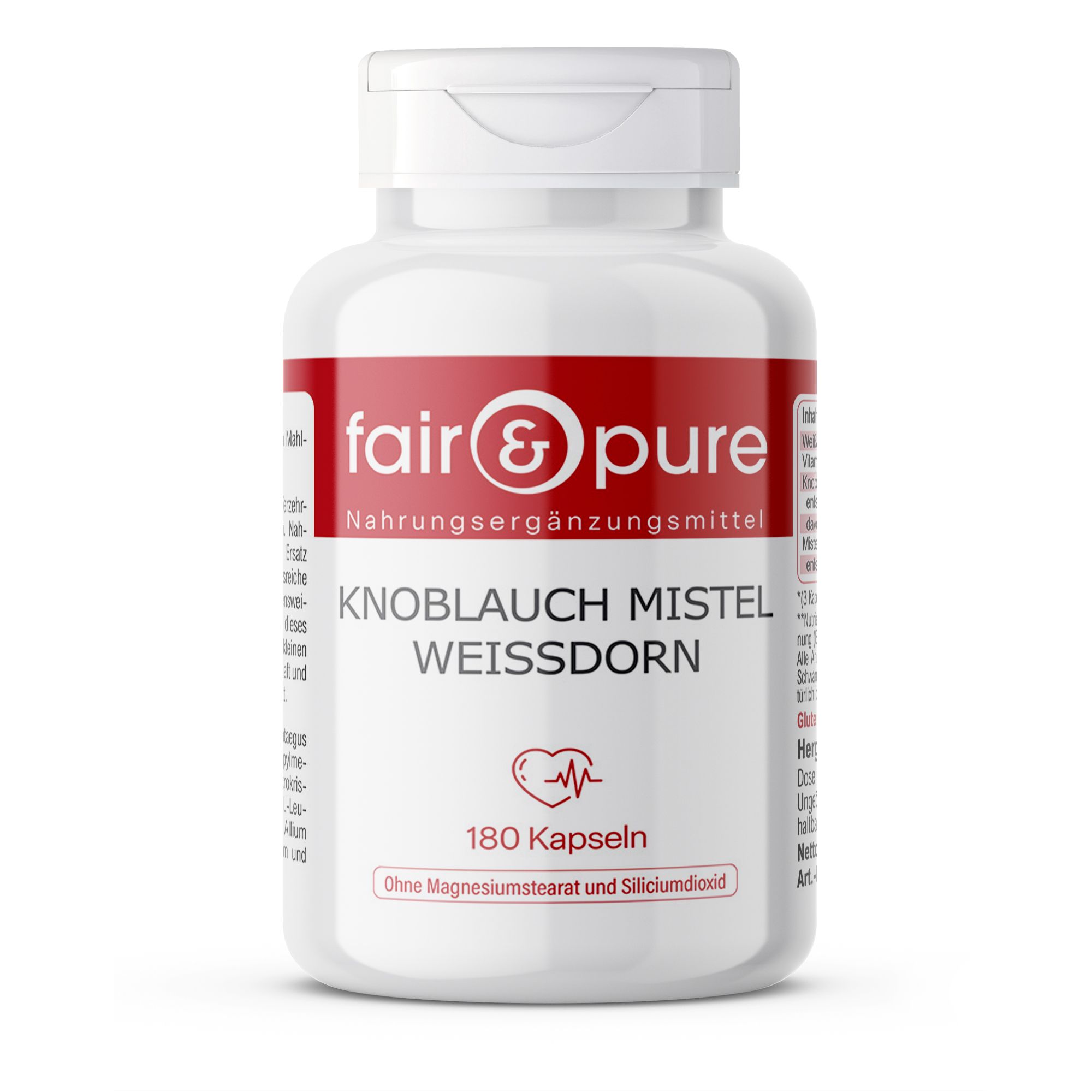 fair - pure | Knoblauch Mistel Weißdorn schluckfreundlich 180 St