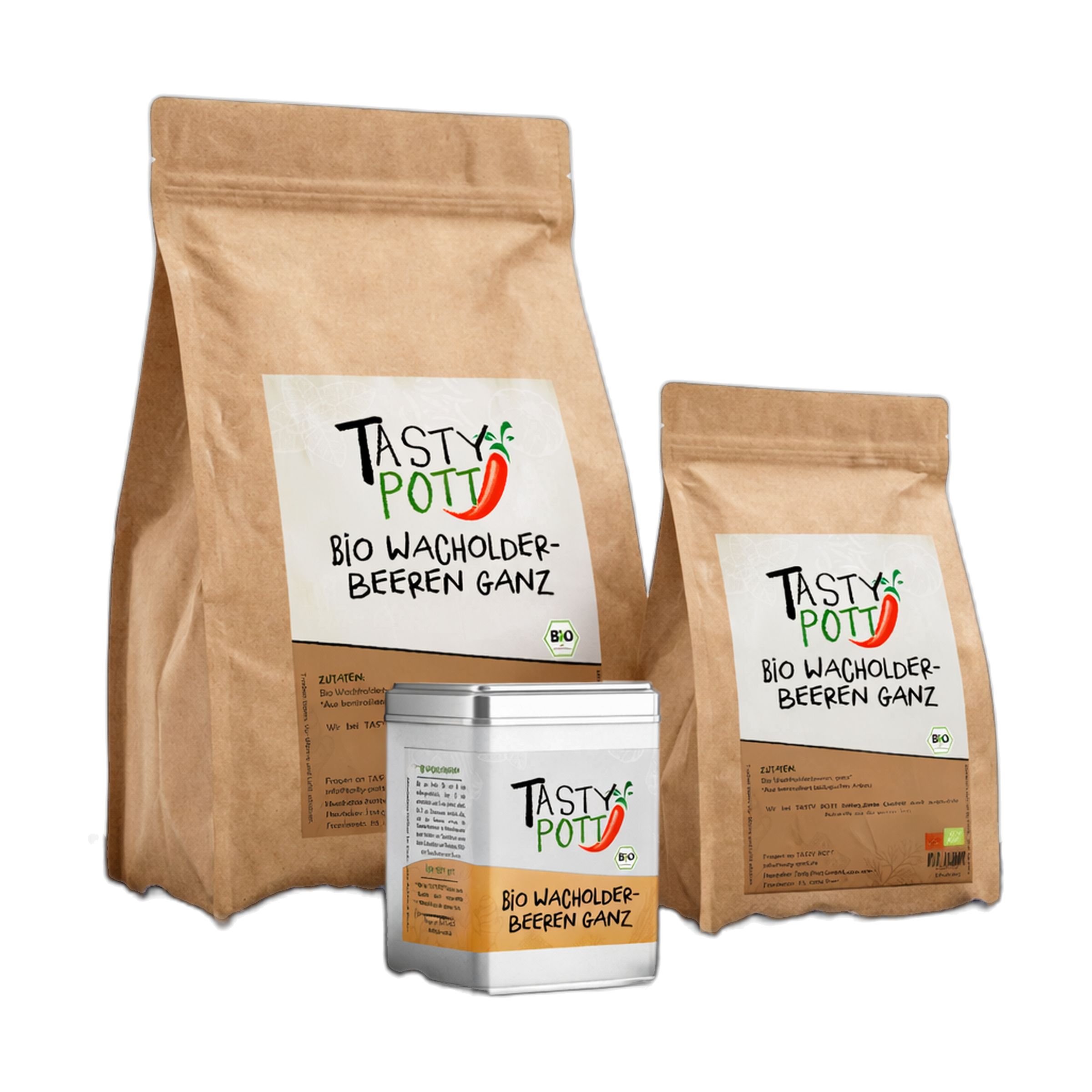 Tasty-Pott Tasty Pott Bio Wacholderbeeren ganz 1000 g