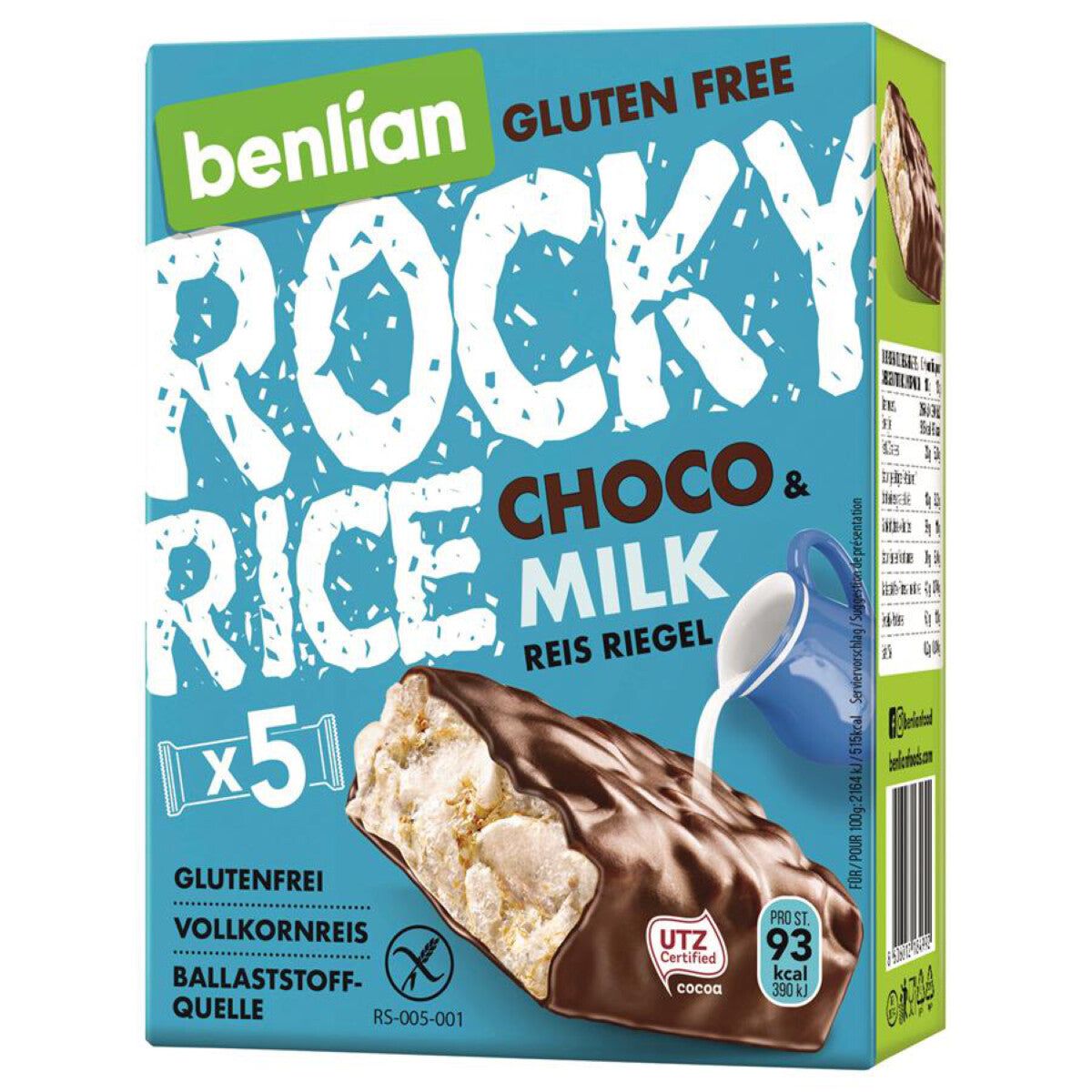 Benlian Rocky Rice Choco & Milk  glutenfrei