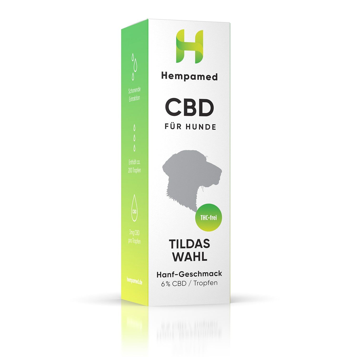 Hempamed Premium CBD Öl für Hunde 6 % (Hanf-Aroma)