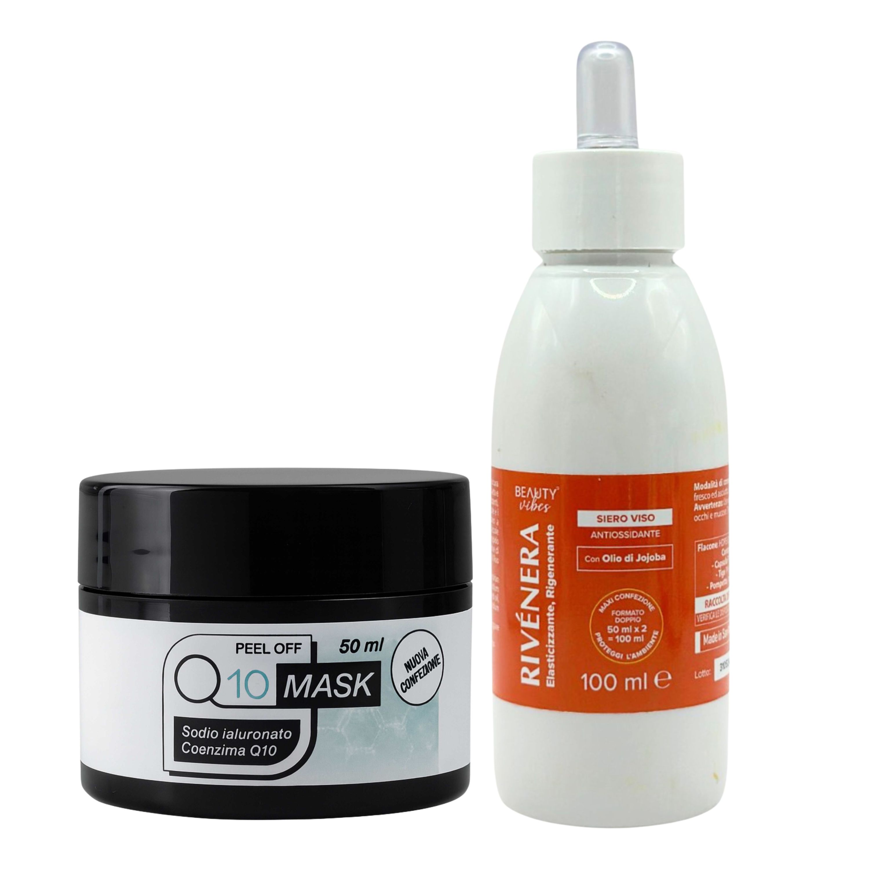 Aloha Labs – Peel Off Q10 Maske + Rivenera Gesichtsserum 150 ml
