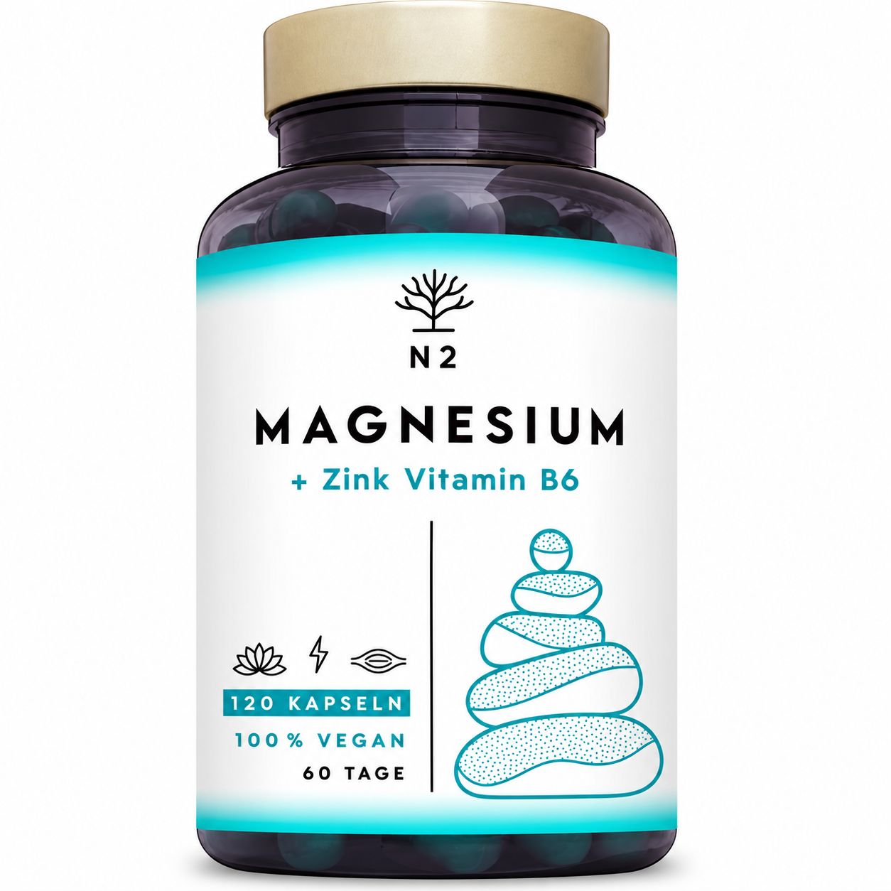 N2 Natural Nutrition ZMA Magnesium, Zink und Vitamin B6 120 St