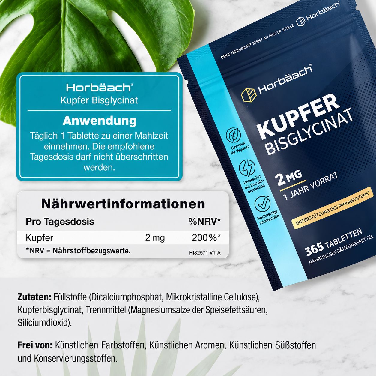Horbäach Kupferbisglycinat