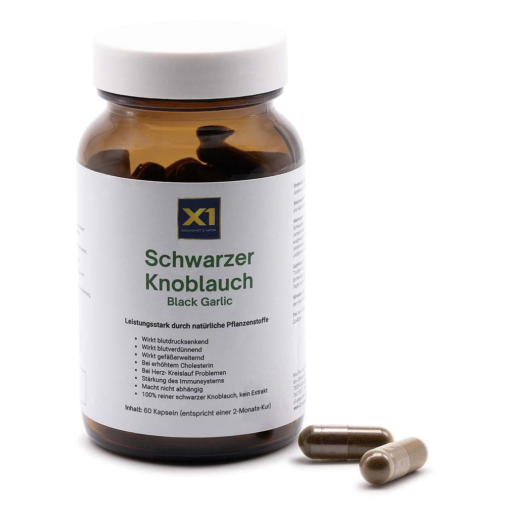 X1 Schwarzer Knoblauch Black Garlic 60 St
