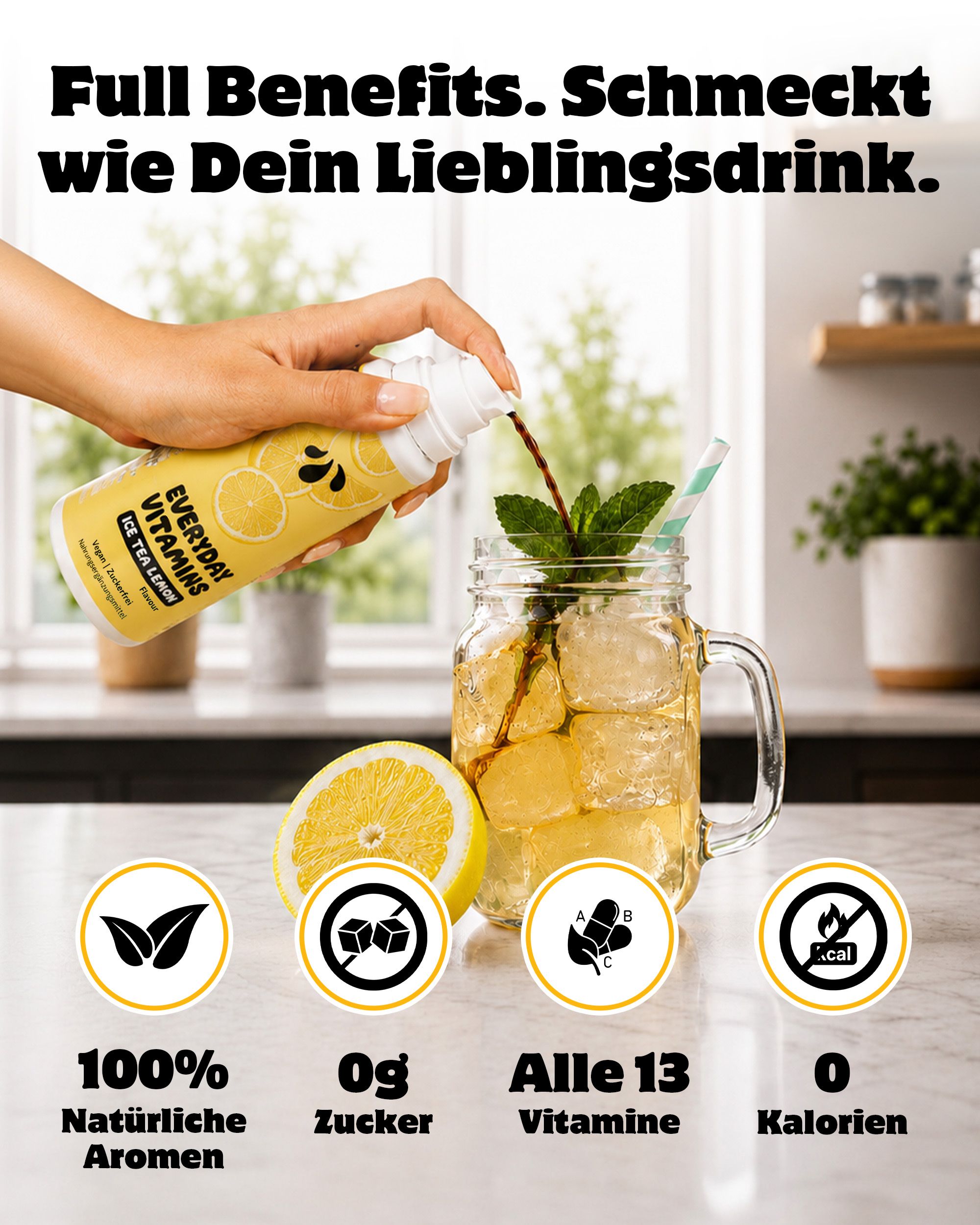 LiqVits Everyday Vitamins Ice Tea Lemon