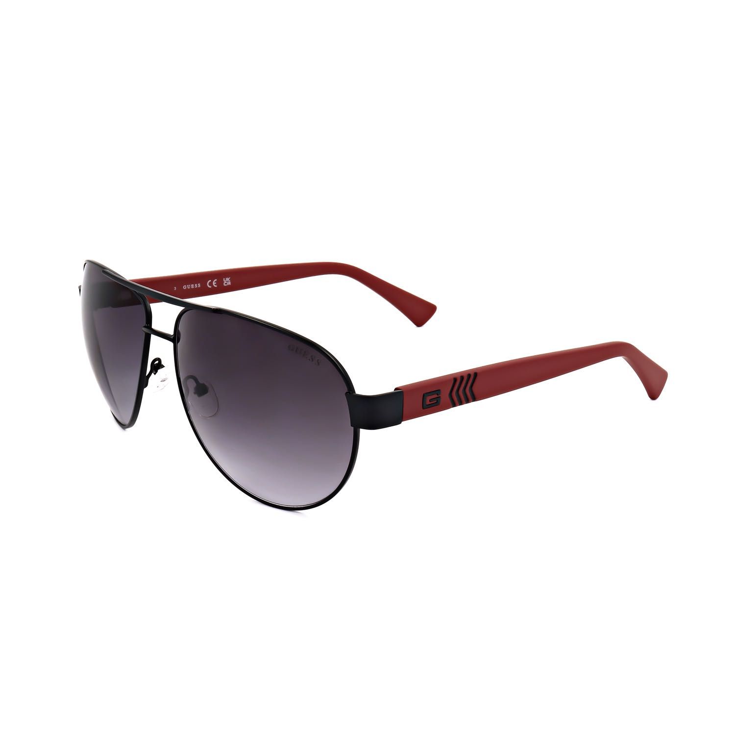 Guess Factory occhiali da sole uomo GF5048 black dark red