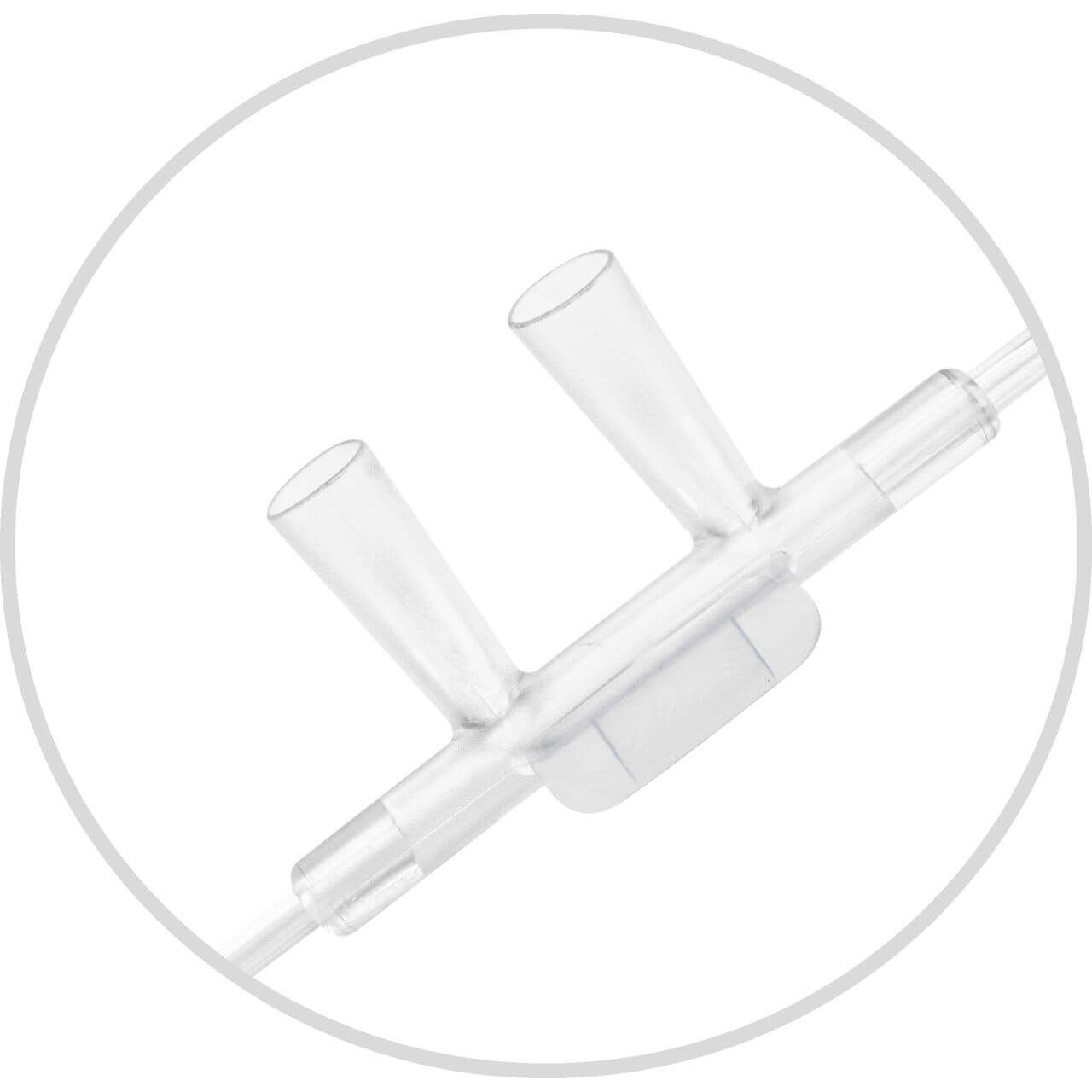 Medline Sauerstoffbrille mit gebogenen, trichterförmigen Nasenstutzen 2,1 m 1 St