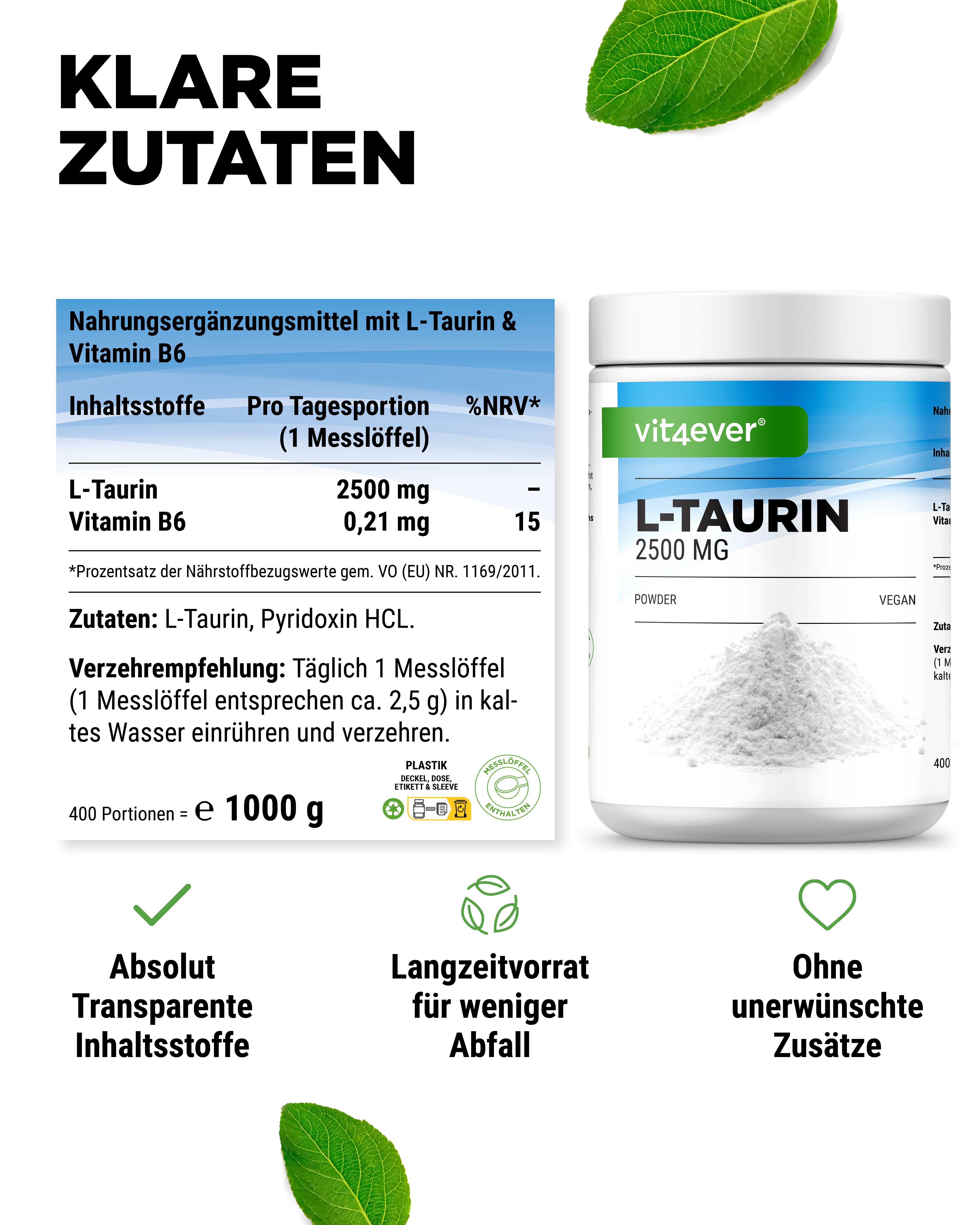 vit4ever L-Taurin