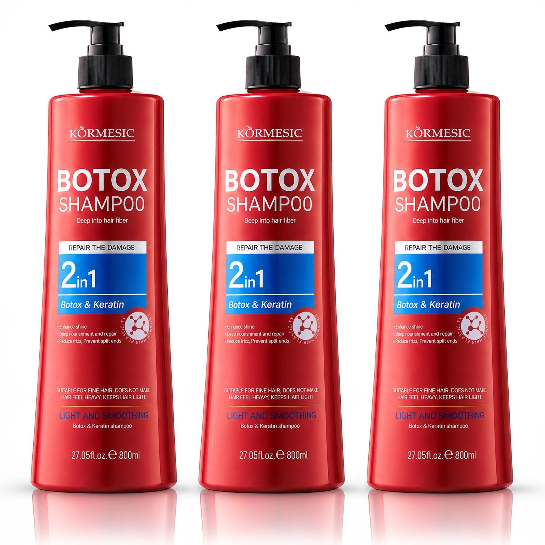 Shampoo KORMESIC B-Tox Cheratina e Collagene Riparazione Intensiva