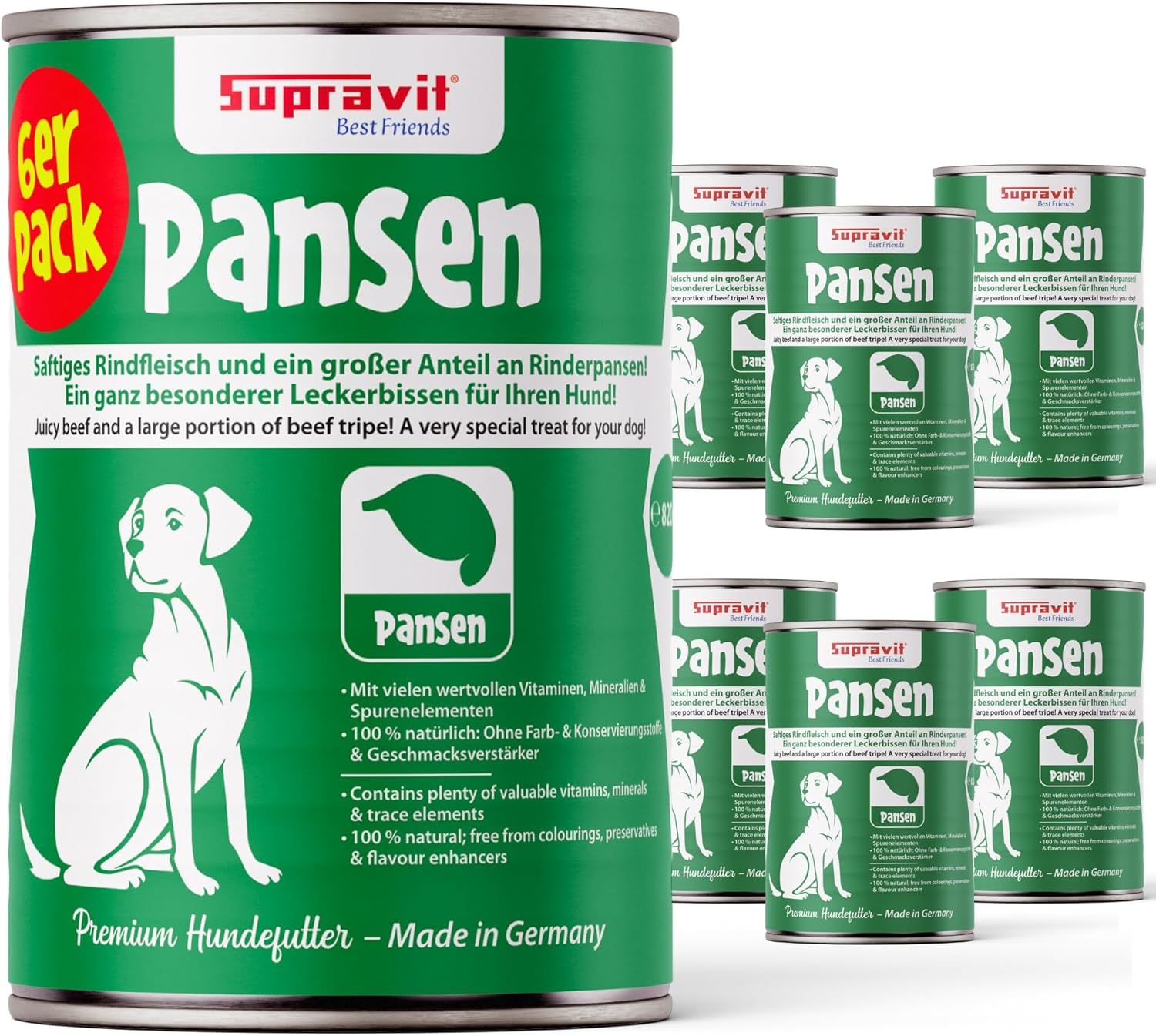 Supravit Hundenassfutter Dosenfutter für Hunde