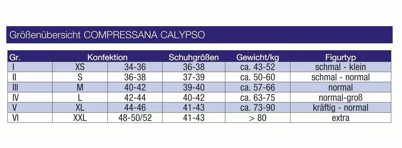 Compressana Calypso 140den Kniestrümpfe mit offener Spitze silk Größe 2