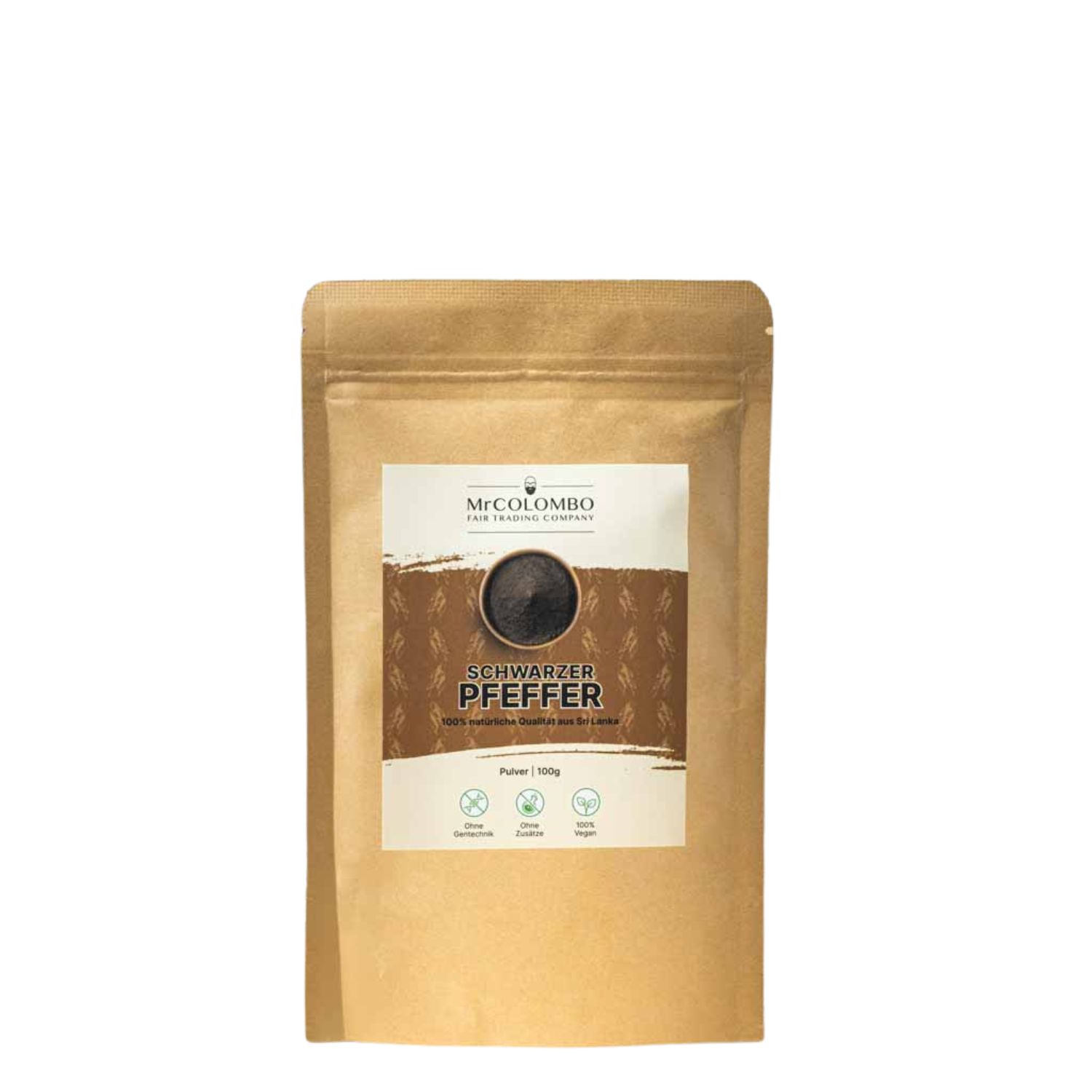 MrCOLOMBO Schwarzer Pfeffer (Pulver) 100 g Pulver
