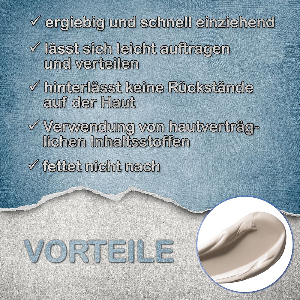 Blueline Silber Fusscreme für trockene, empfindliche und rissige Füße | Fußcreme mit Microsilber