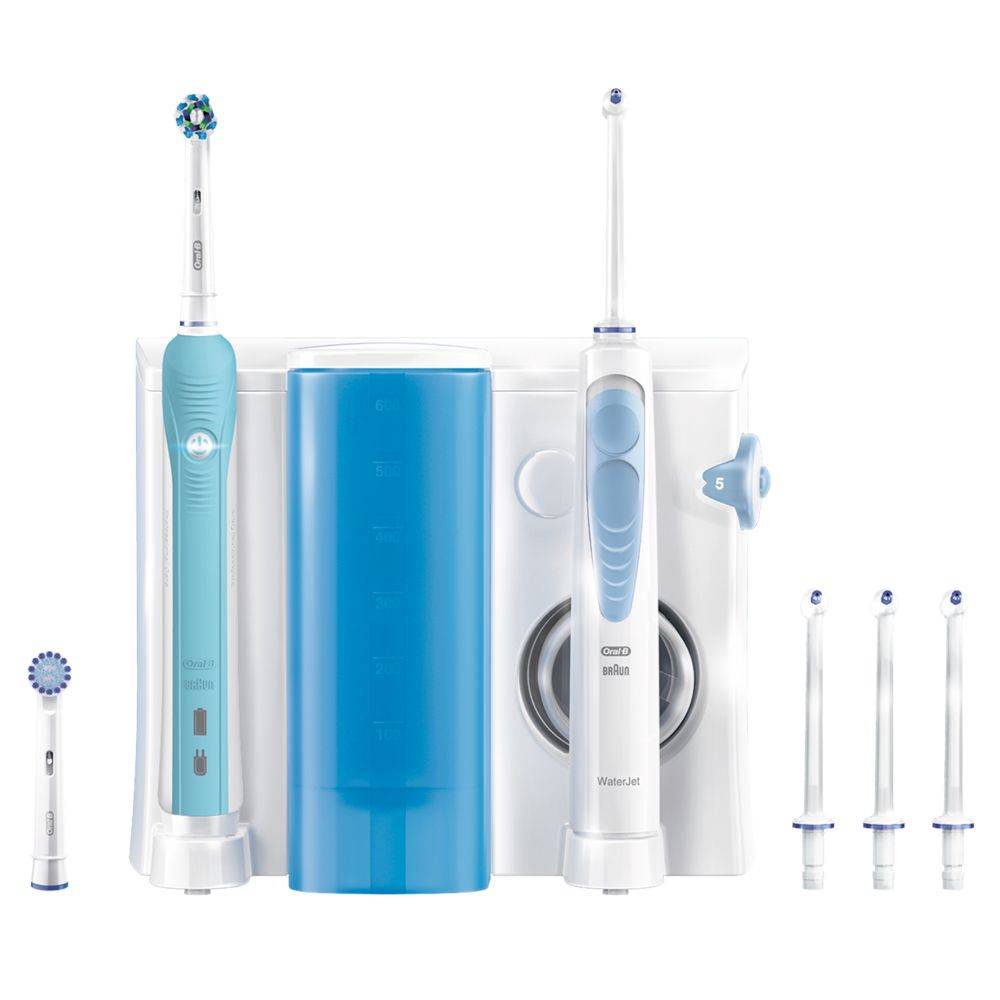 Oral-B - Munddusche "WaterJet Reinigungssystem + Elektrische Zahnbürste PRO 700"