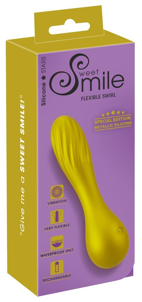 Sweet Smile - Metallic Swirl - Vibrator im schimmernden Glossy-Look
