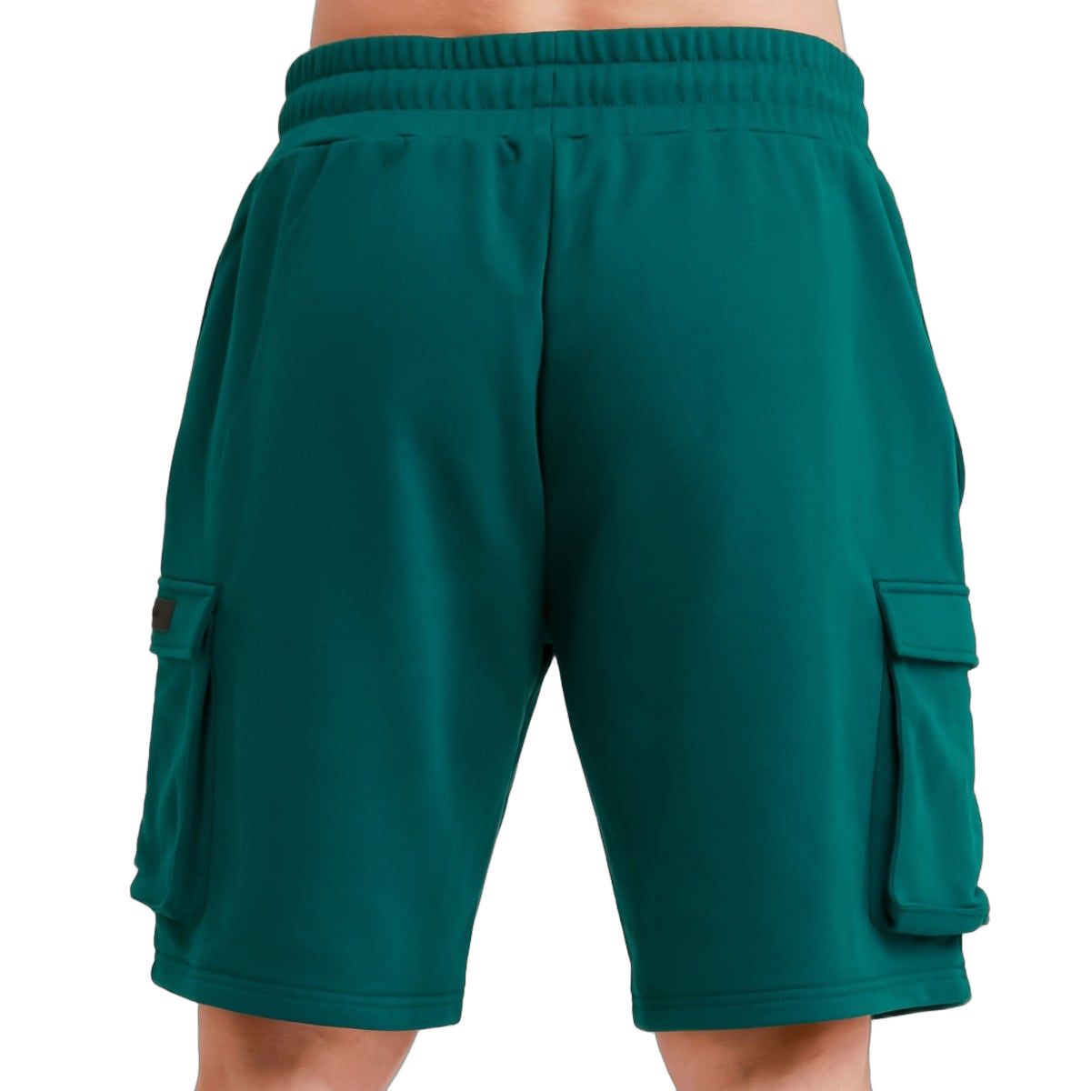 GymBeam Shorts Herren Regular Fit im Cargo-Stil mit Taschen, Modell Utility Grün