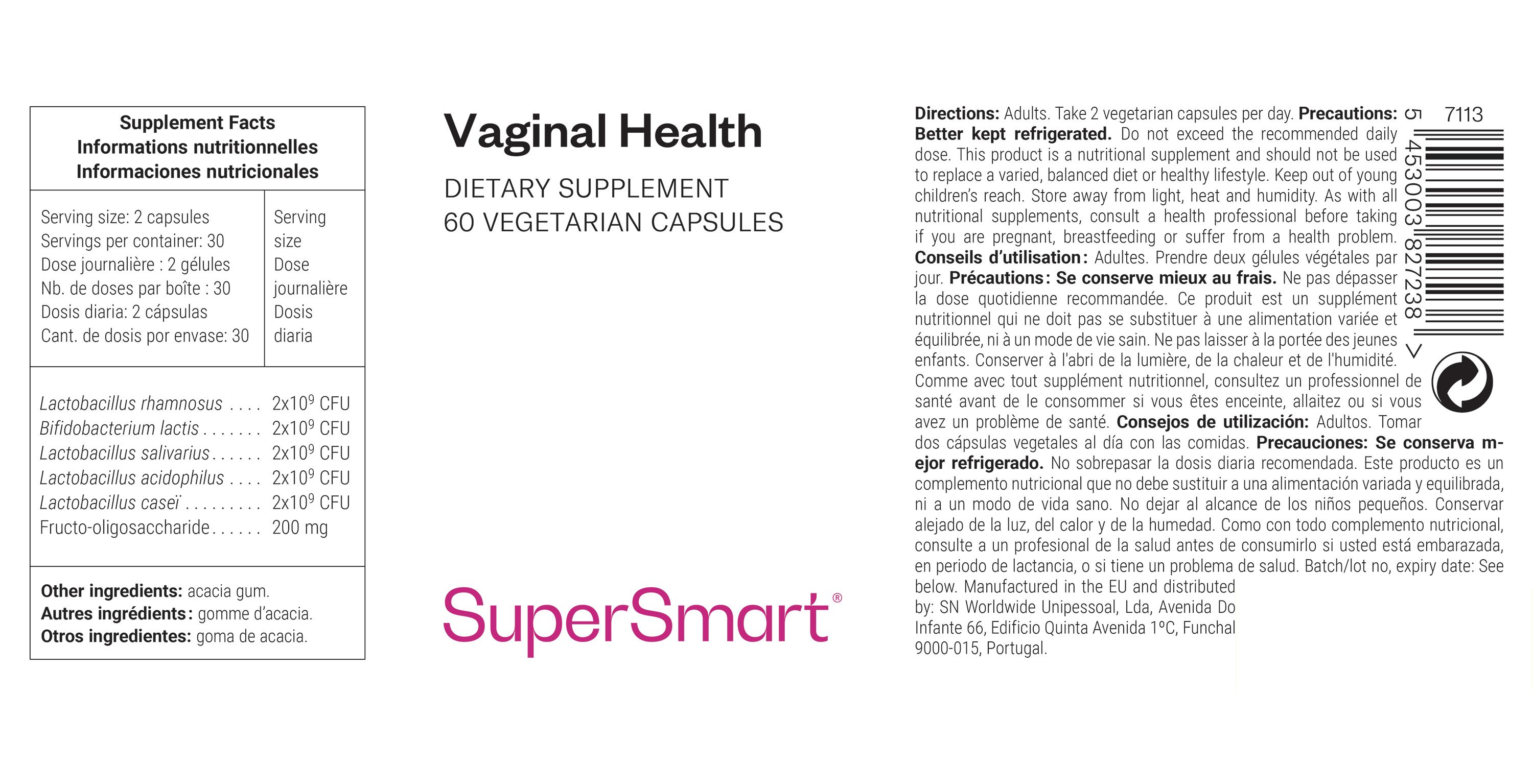 SuperSmart - Vaginal Health 60 St