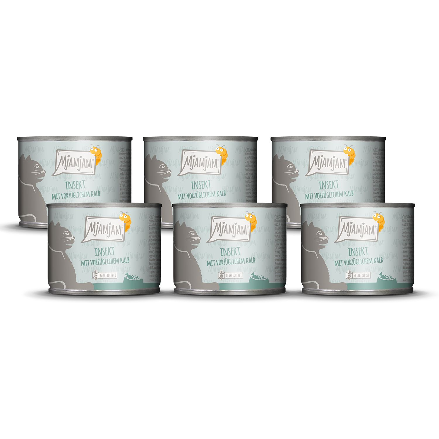 MjAMjAM - Insekt mit vorzüglichem Kalb 6x200 g Futter