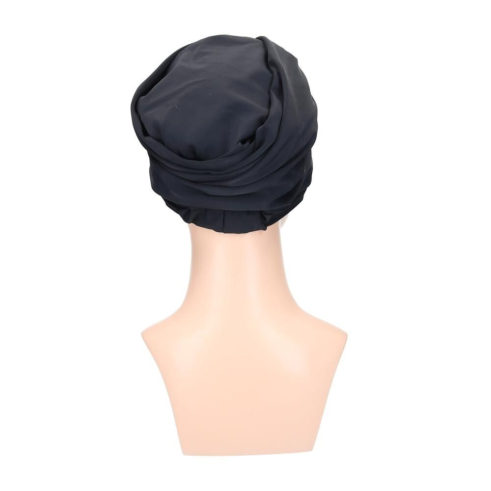 Badeturban Malu von Turbane - designs by Lofty in Diamantschwarz