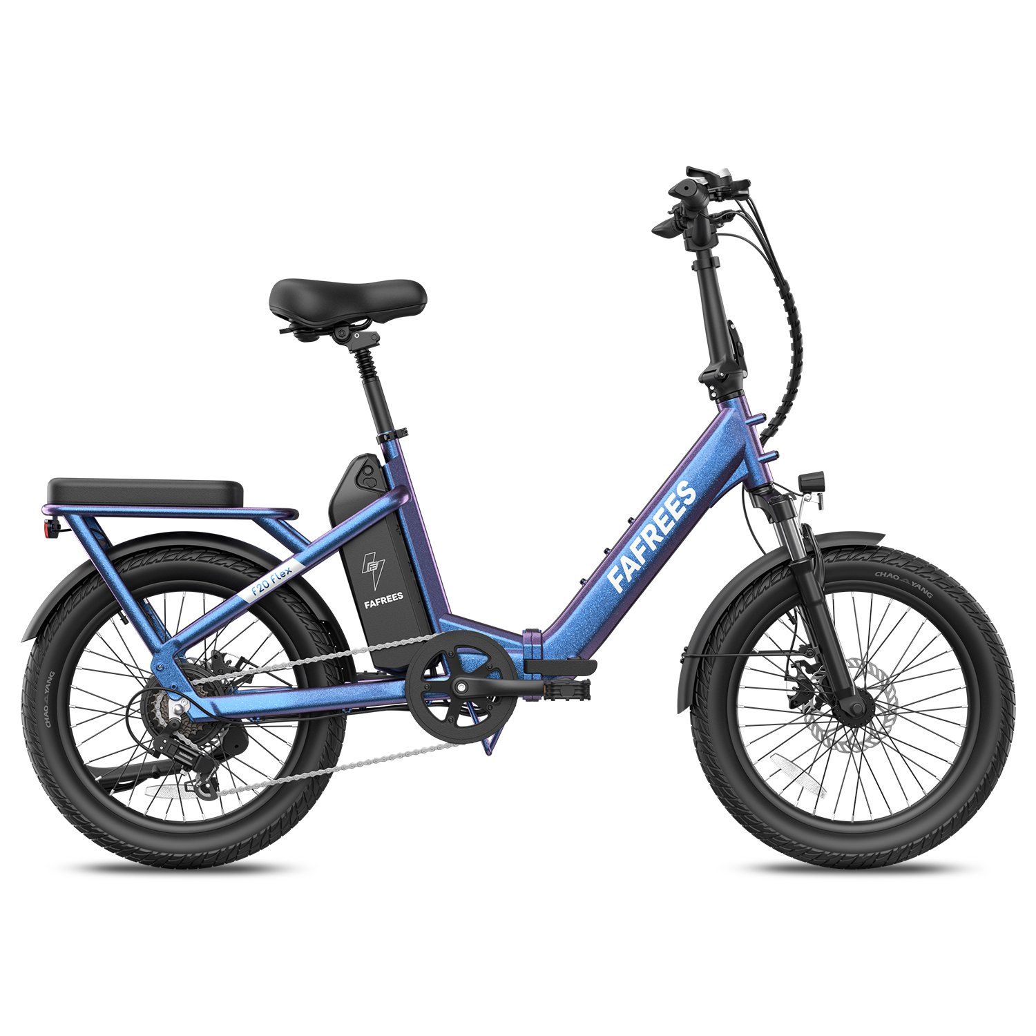 FAFREES F20 Flex Faltbares E-Bike, 25-Ah-Akku (herausnehmbar), 7-Gang-Schaltung
