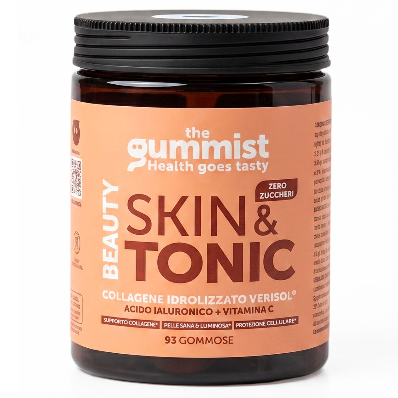 The Gummist Skin & Tonic integratore in gommose con collagene e acido ialuronico senza zucchero