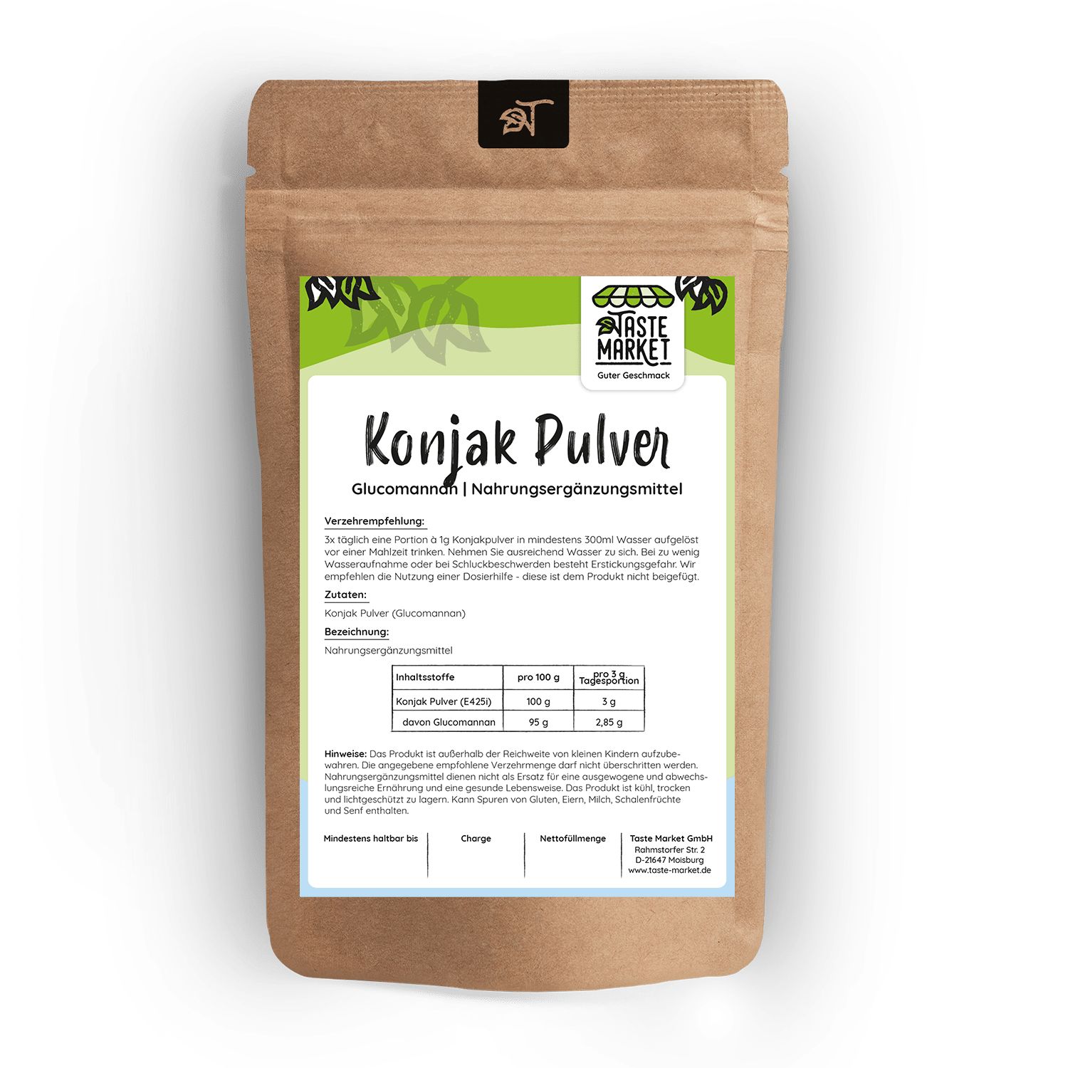 Taste Market Konjak 2 kg Pulver