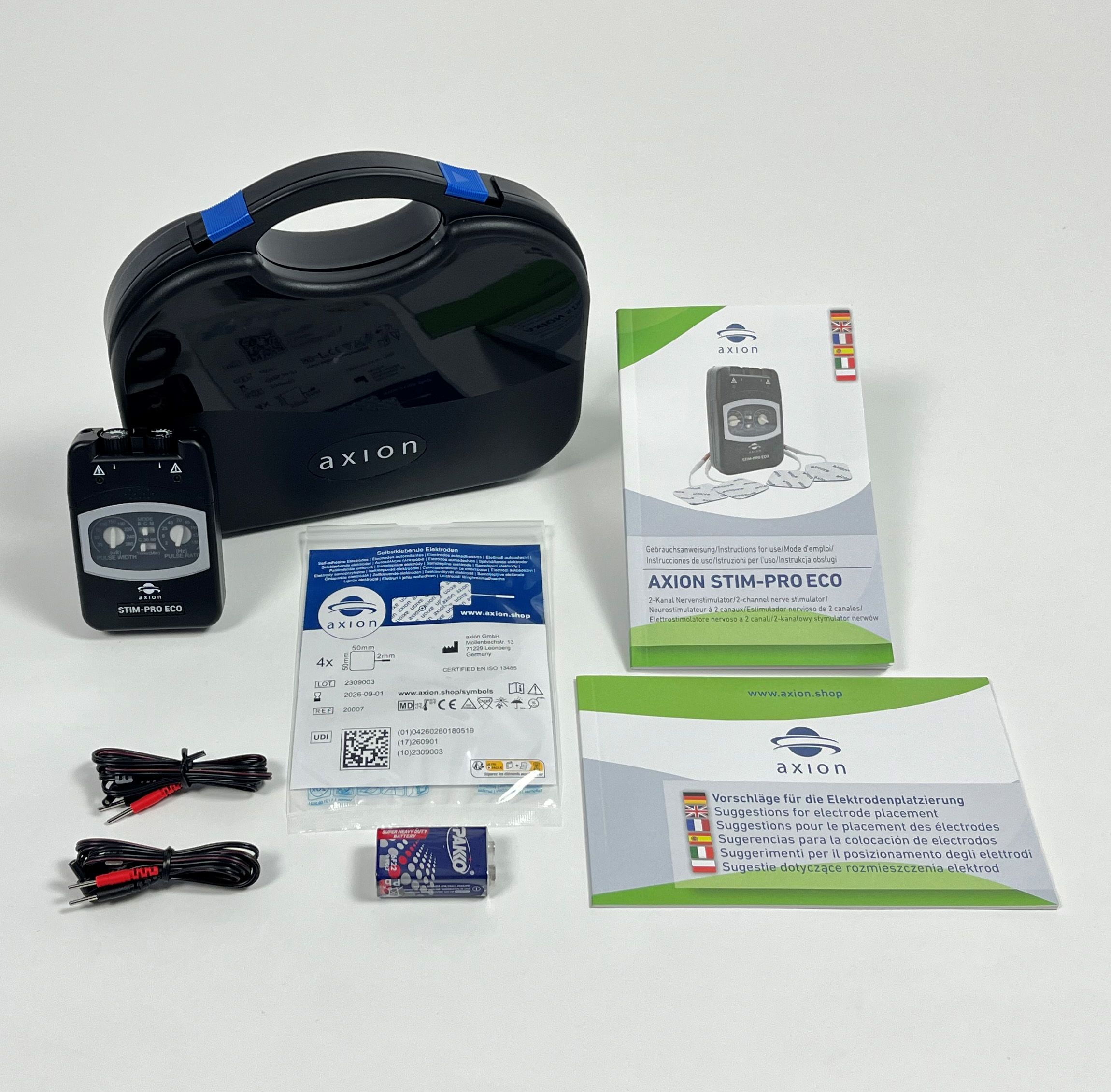 axion® STIM-PRO ECO TENS-Gerät zur Schmerztherapie