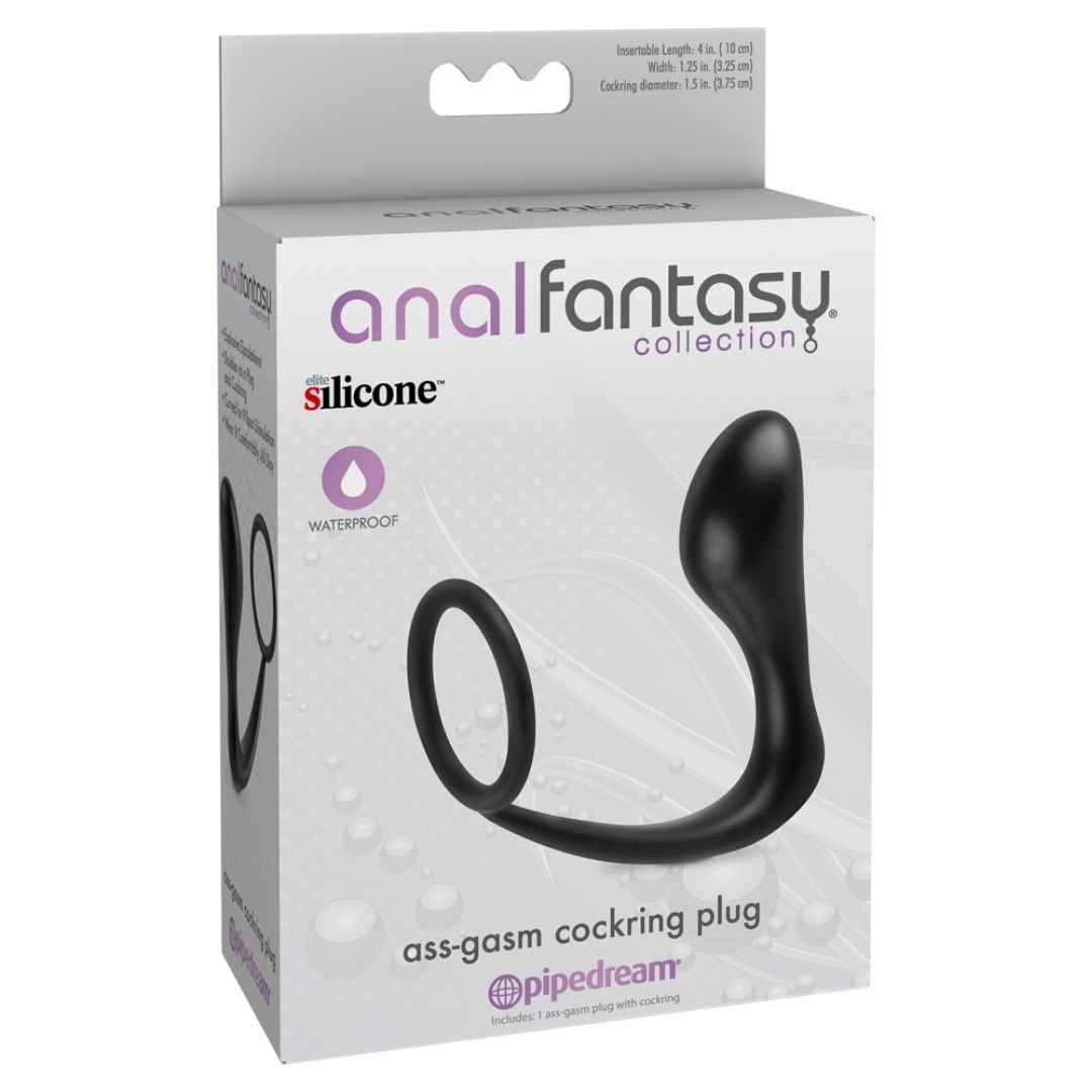 Analplug mit Penisring | Doppelte Stimulation für P-Punkt, längere Erektion analfantasy collection 1 St Analdehner