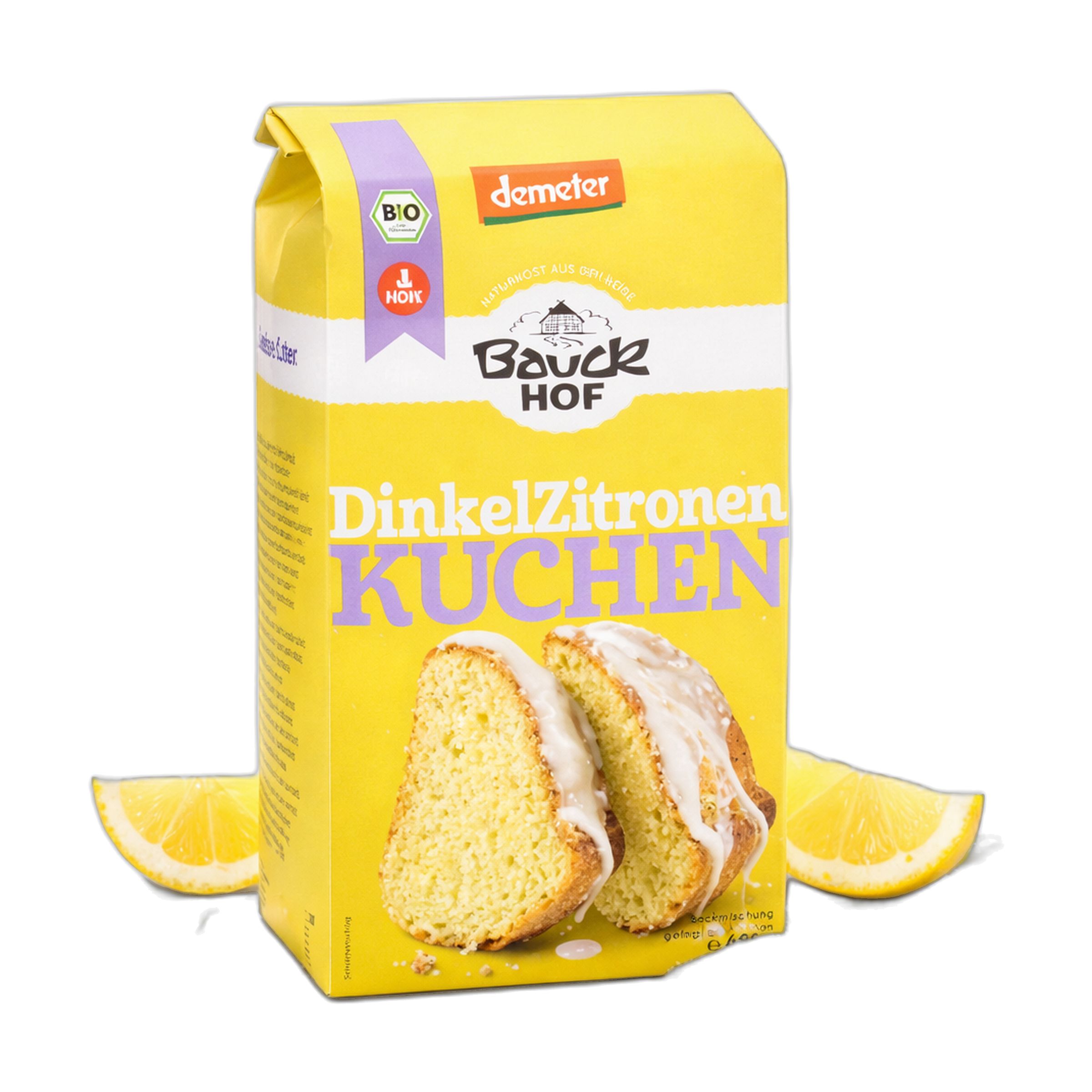 Bauckhof Demeter Dinkel Zitronenkuchen Backmischung 485 g