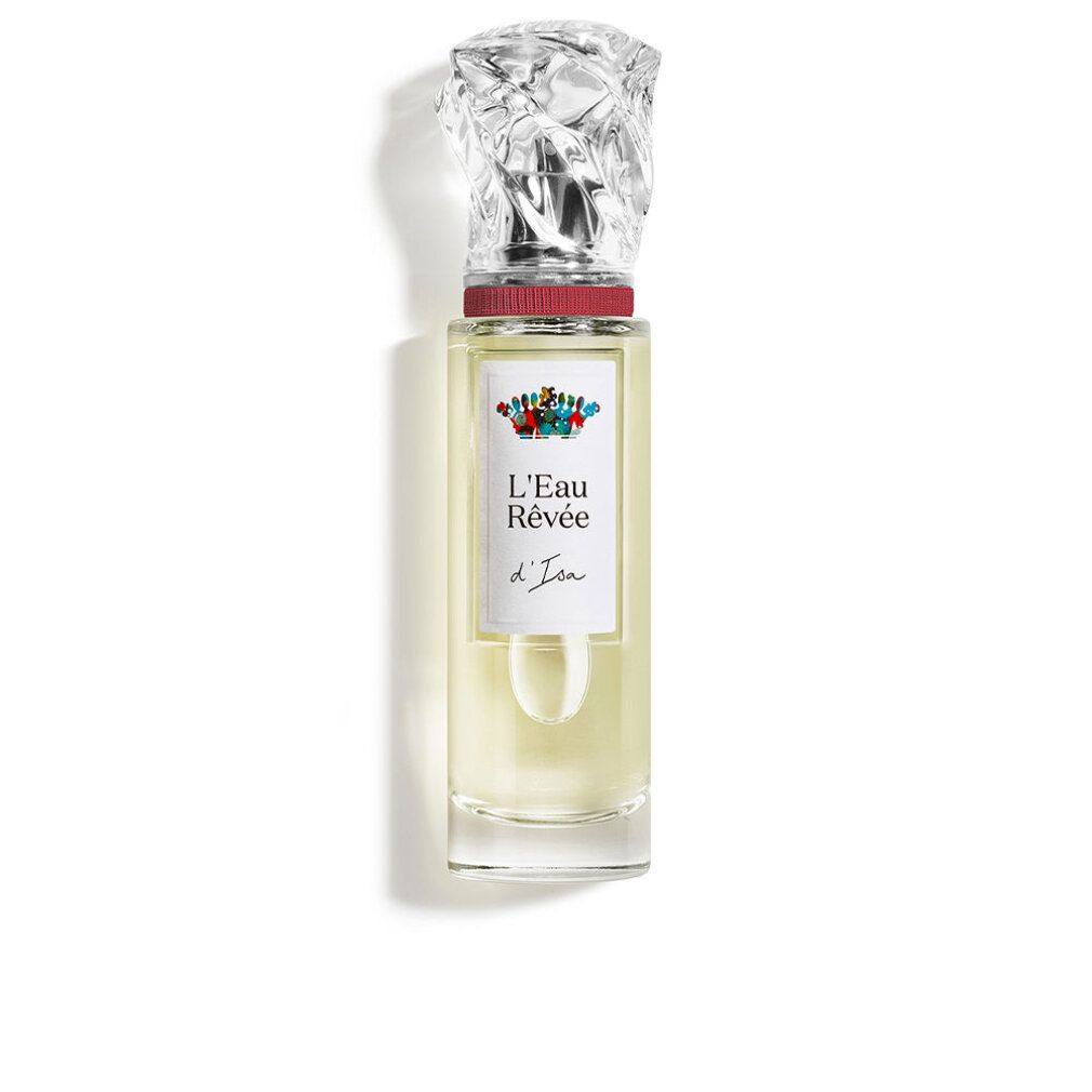 Parfümflakon mit transparentem Deckel. Aufschrift: L'Eau Rêvée d'Isa.