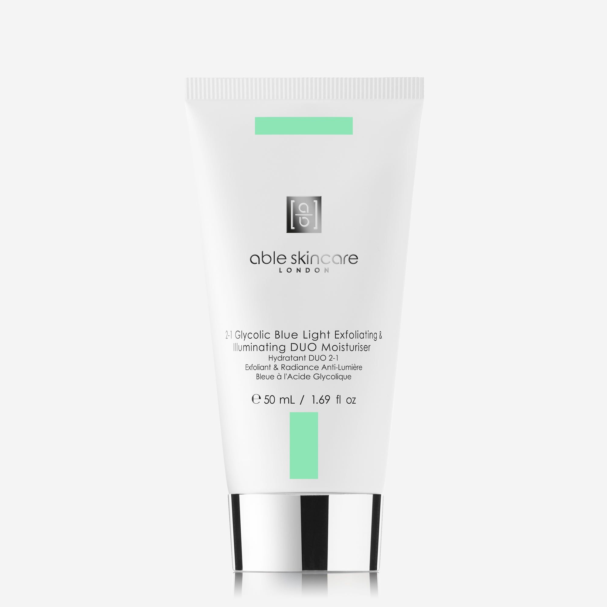 Able 2-1 Glycolic Blue Light Exfoliating & Illuminating DUO Moisturiser